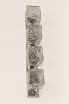 Große Wandleuchte aus Murano-Eisglas von Kalmar Cube, Österreich, 1960er Jahre
