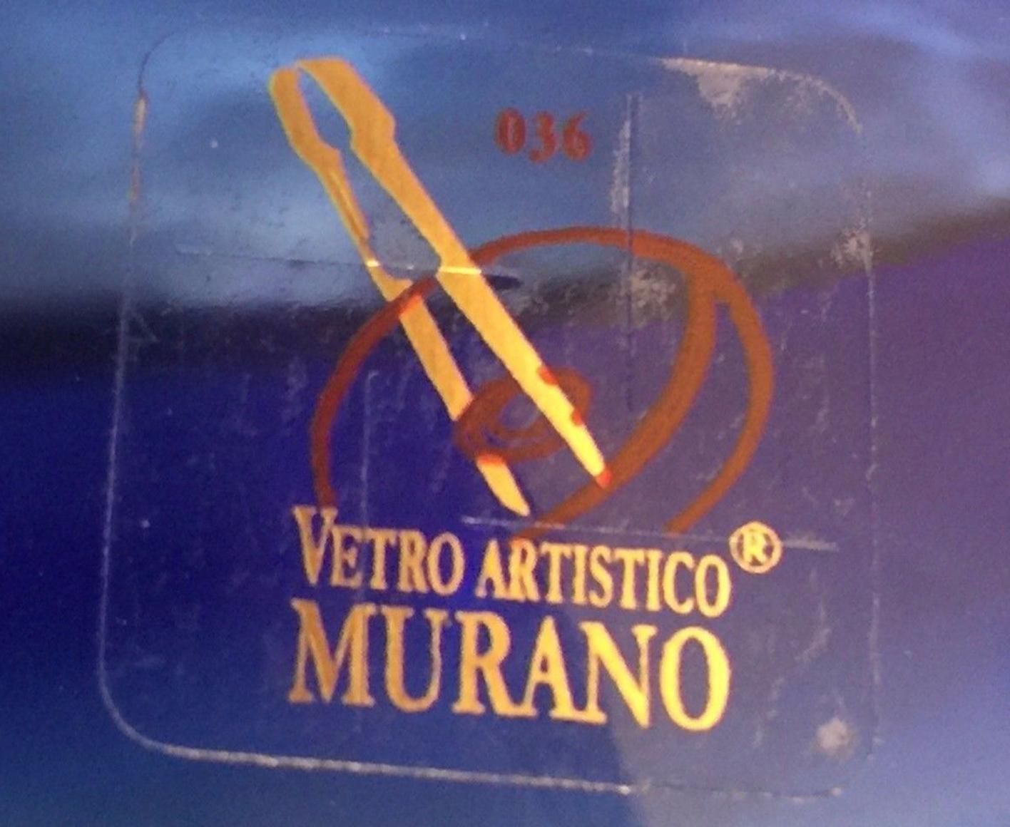 Grande vaso in vetro artistico di Murano Oceanos astratto multicolore firmato Vetro Artistico in vendita 5