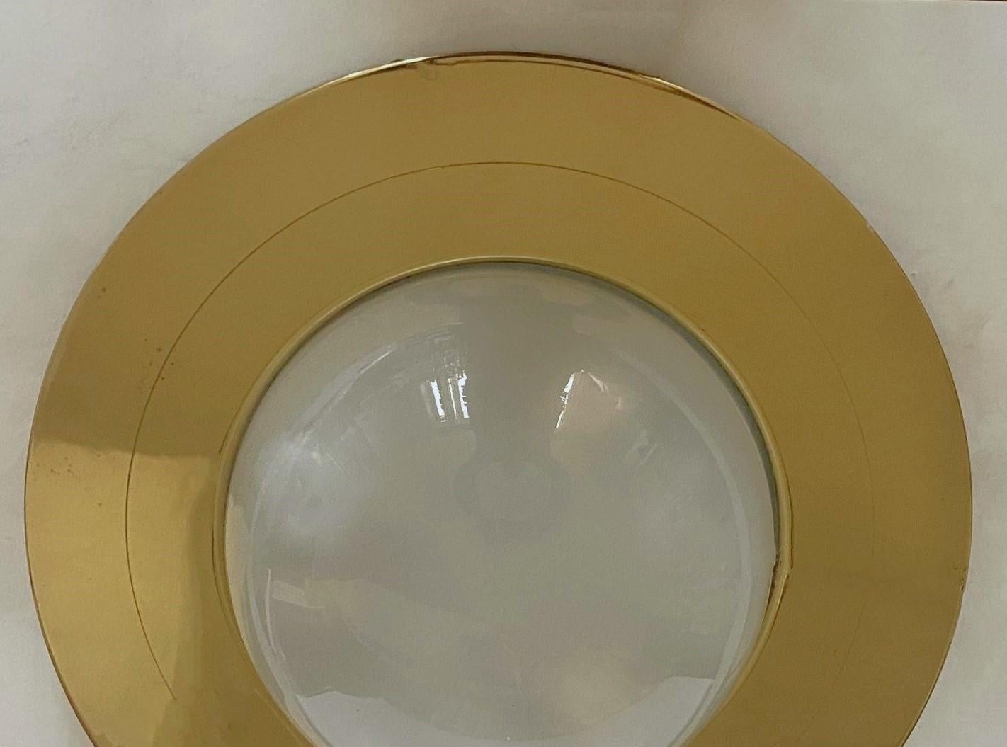 Aplique o Lámpara de Pared de Murano en Latón Oplascent Glass by Azucena Italia, Años 60 Moderno de mediados de siglo en venta