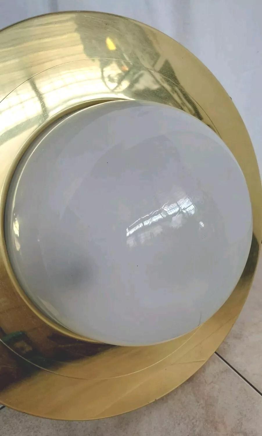 Aplique o Lámpara de Pared de Murano en Latón Oplascent Glass by Azucena Italia, Años 60 en Bueno estado para la venta en Frankfurt am Main, DE