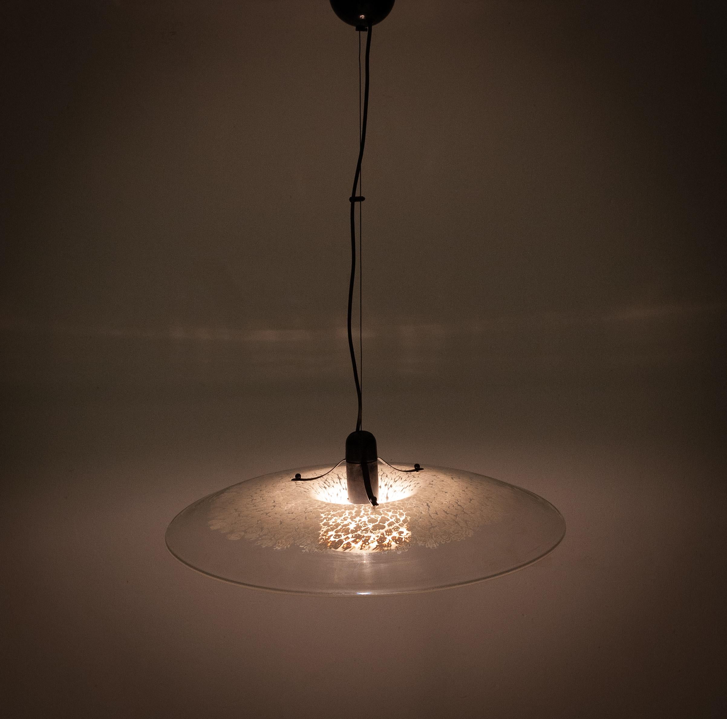 Late 20th Century Large Murano Pendant Lamp
