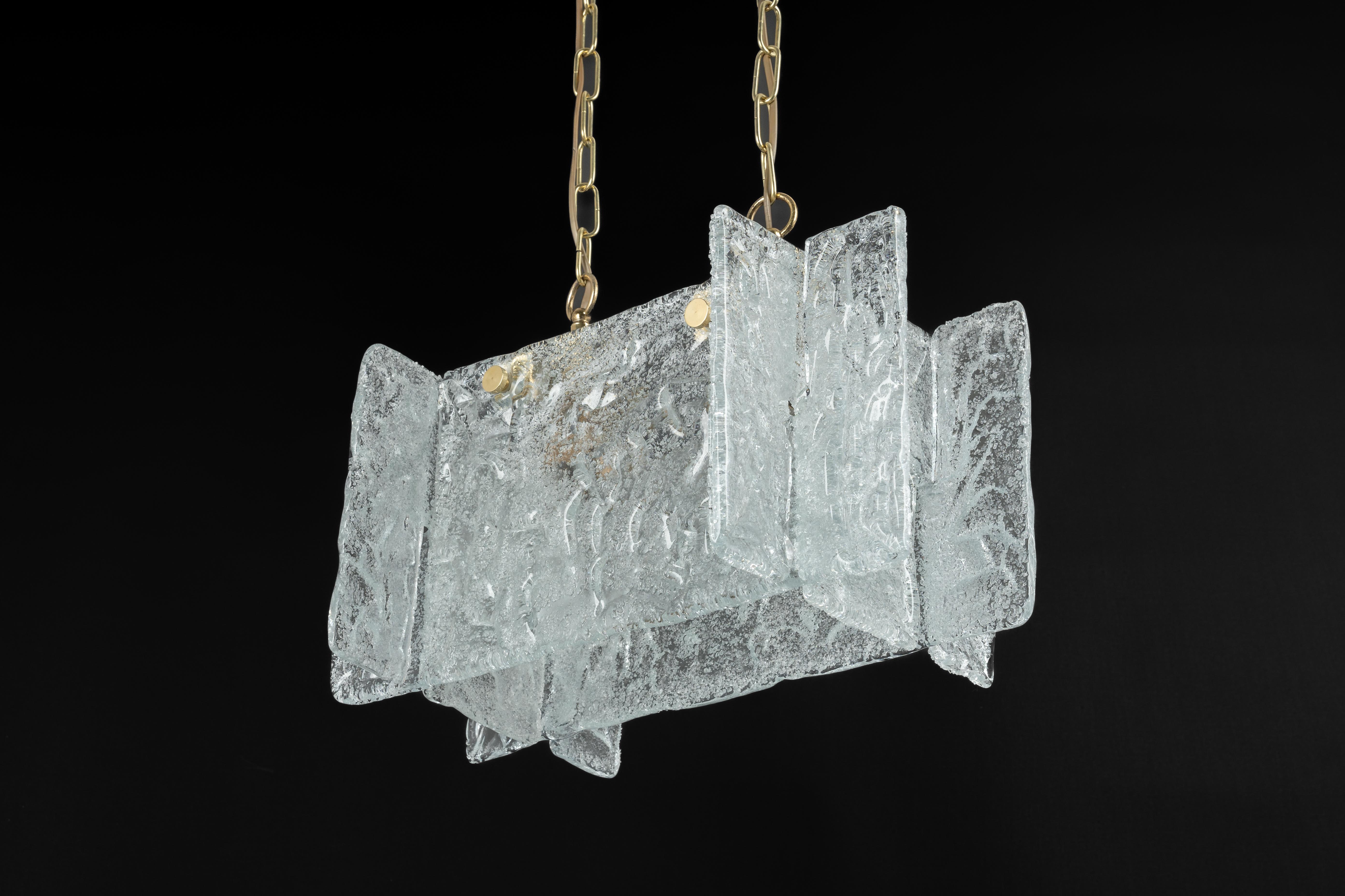 Large Murano Pendant Light by Hillebrand, 1970s 3