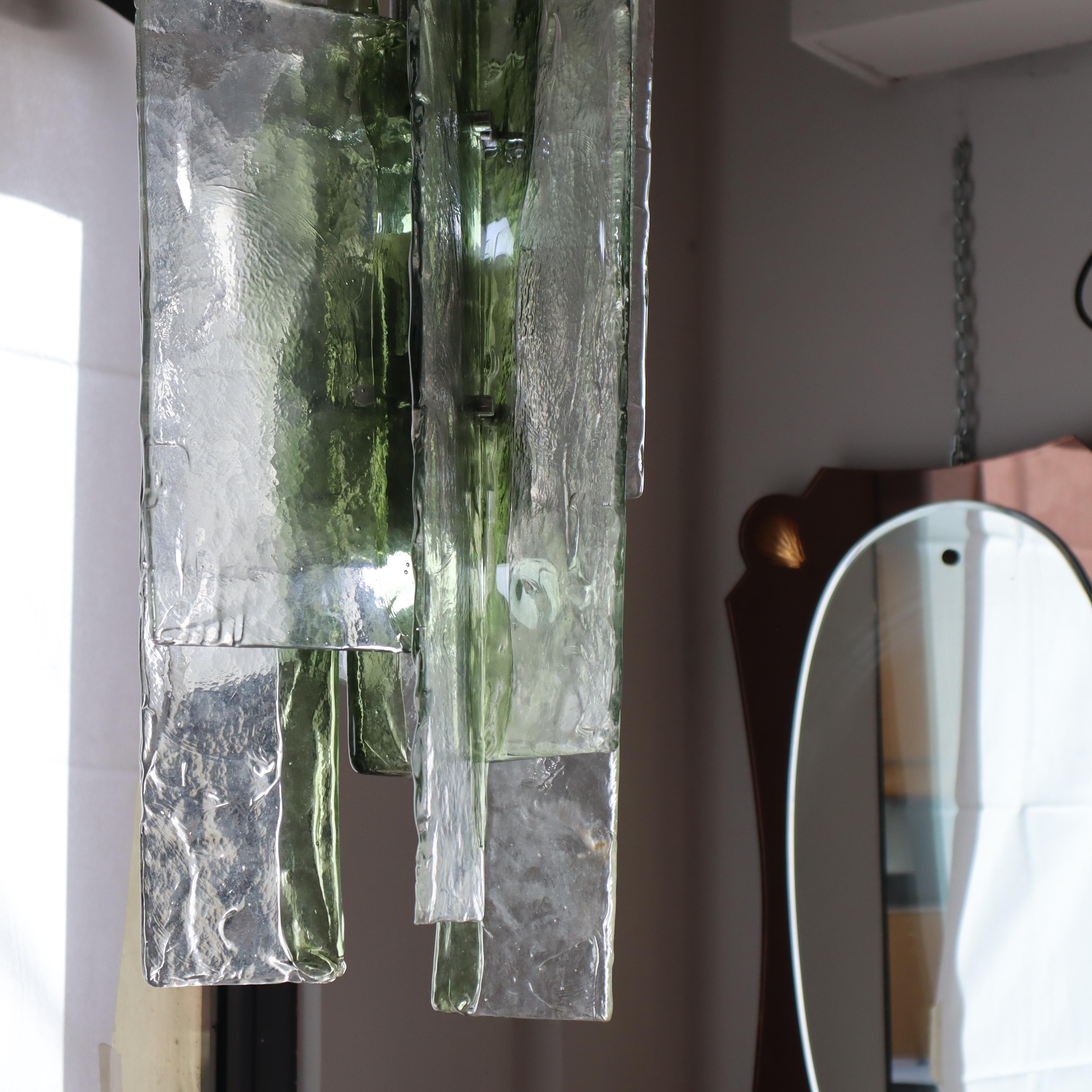 Large Murano Pendant Light Designed by Carlo Nason for Mazzega, Italy 1970s For Sale 10
