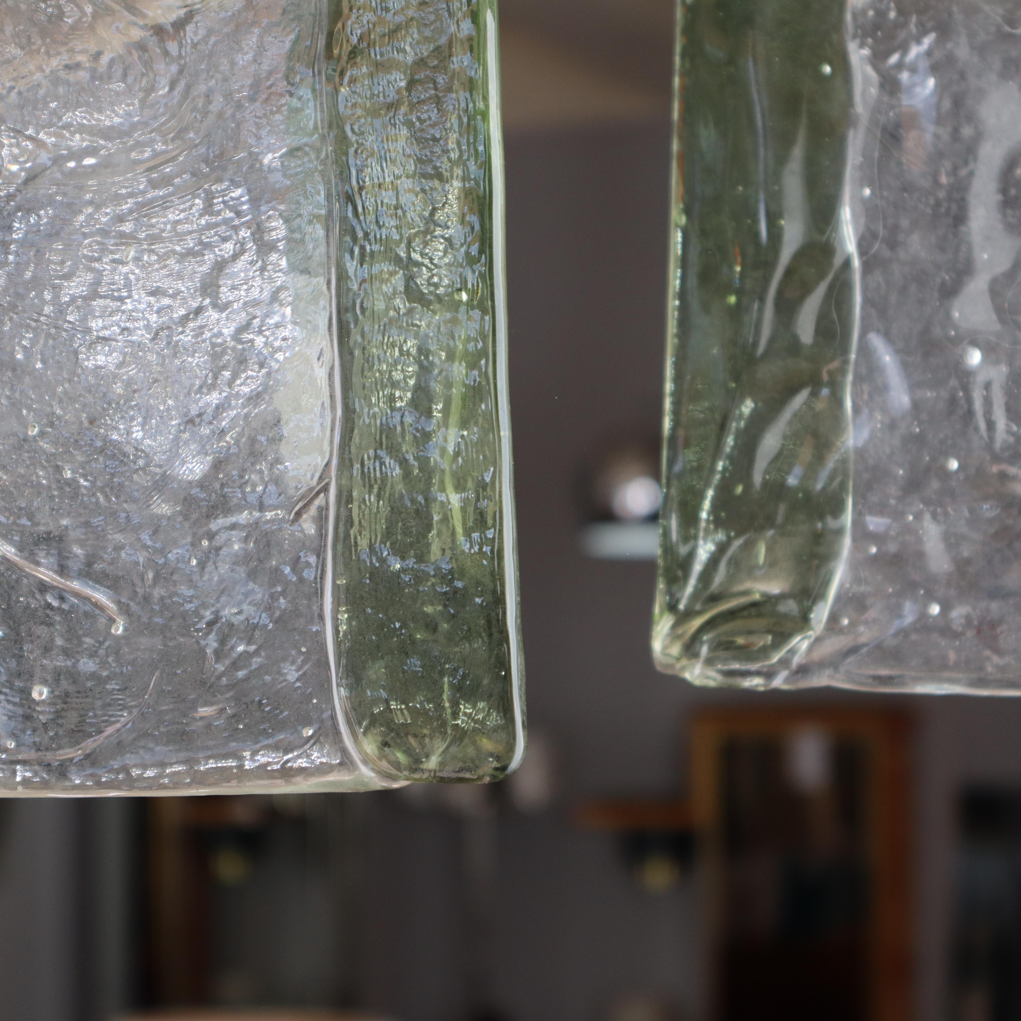 Large Murano Pendant Light Designed by Carlo Nason for Mazzega, Italy 1970s For Sale 1