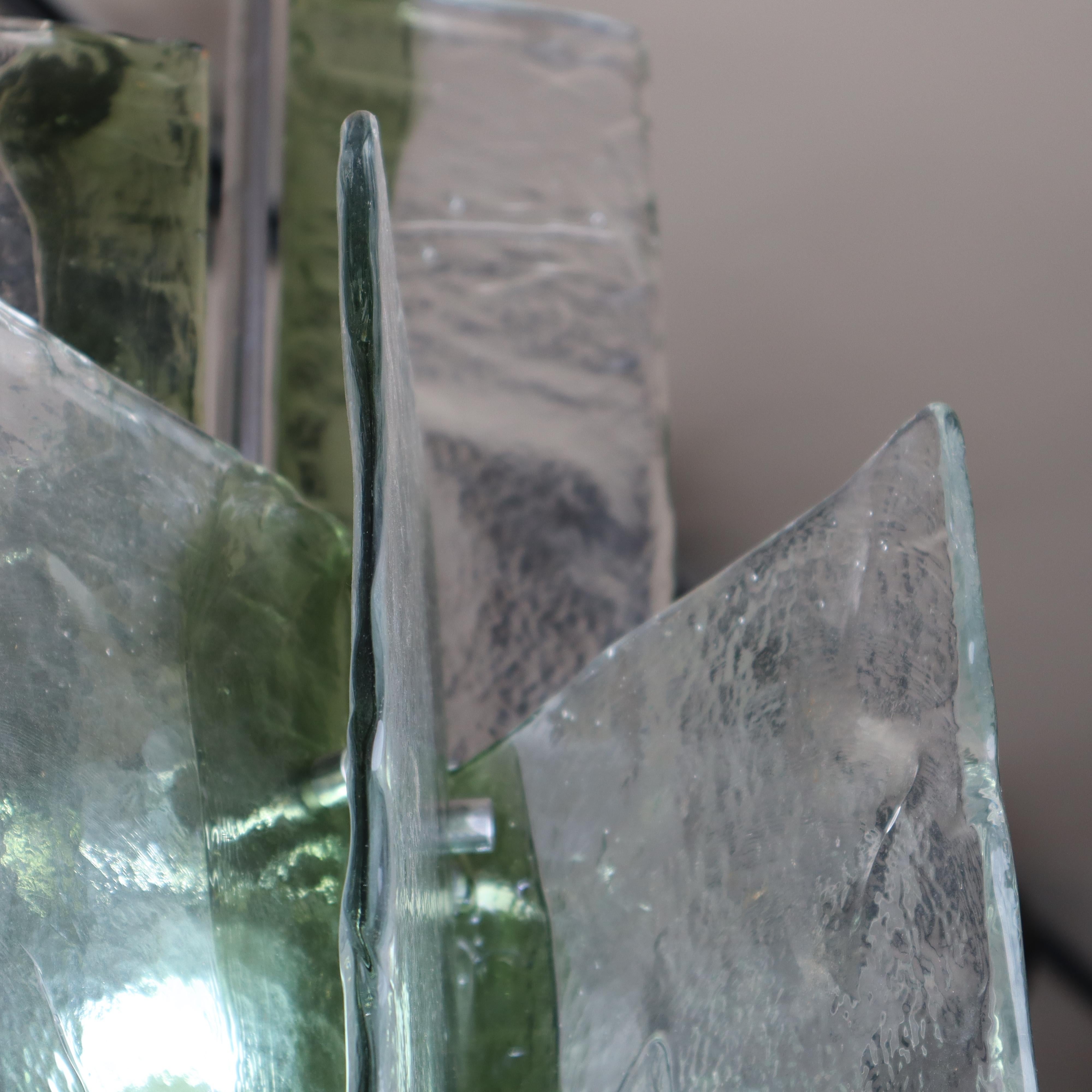 Large Murano Pendant Light Designed by Carlo Nason for Mazzega, Italy 1970s For Sale 2