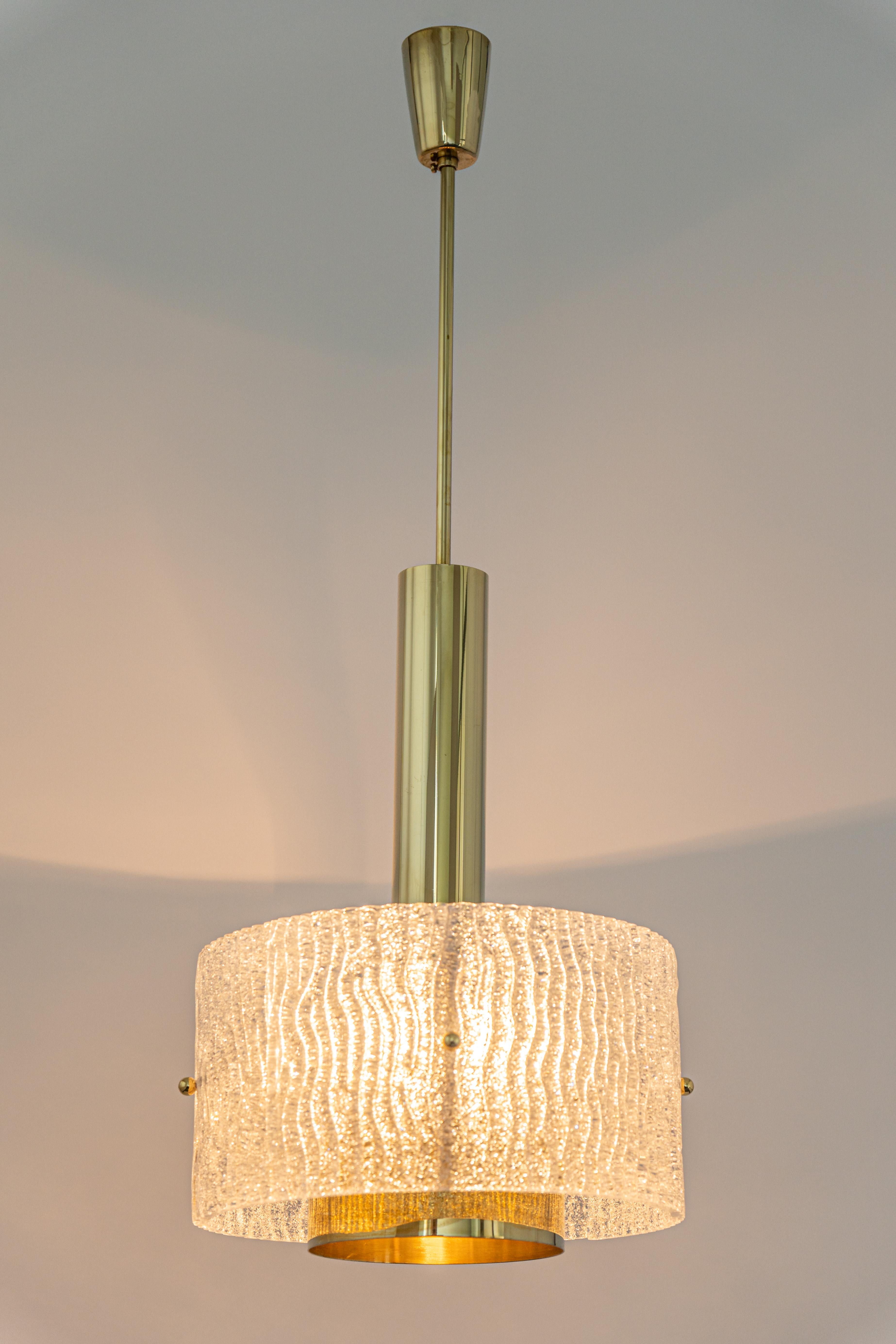 Large Murano Pendant Lights by Hillebrand, 1970s For Sale 2