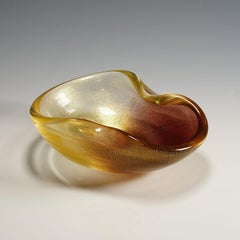 Large Murano "Polveri" Bowl Vetreria Archimede Seguso, ca. 1950s