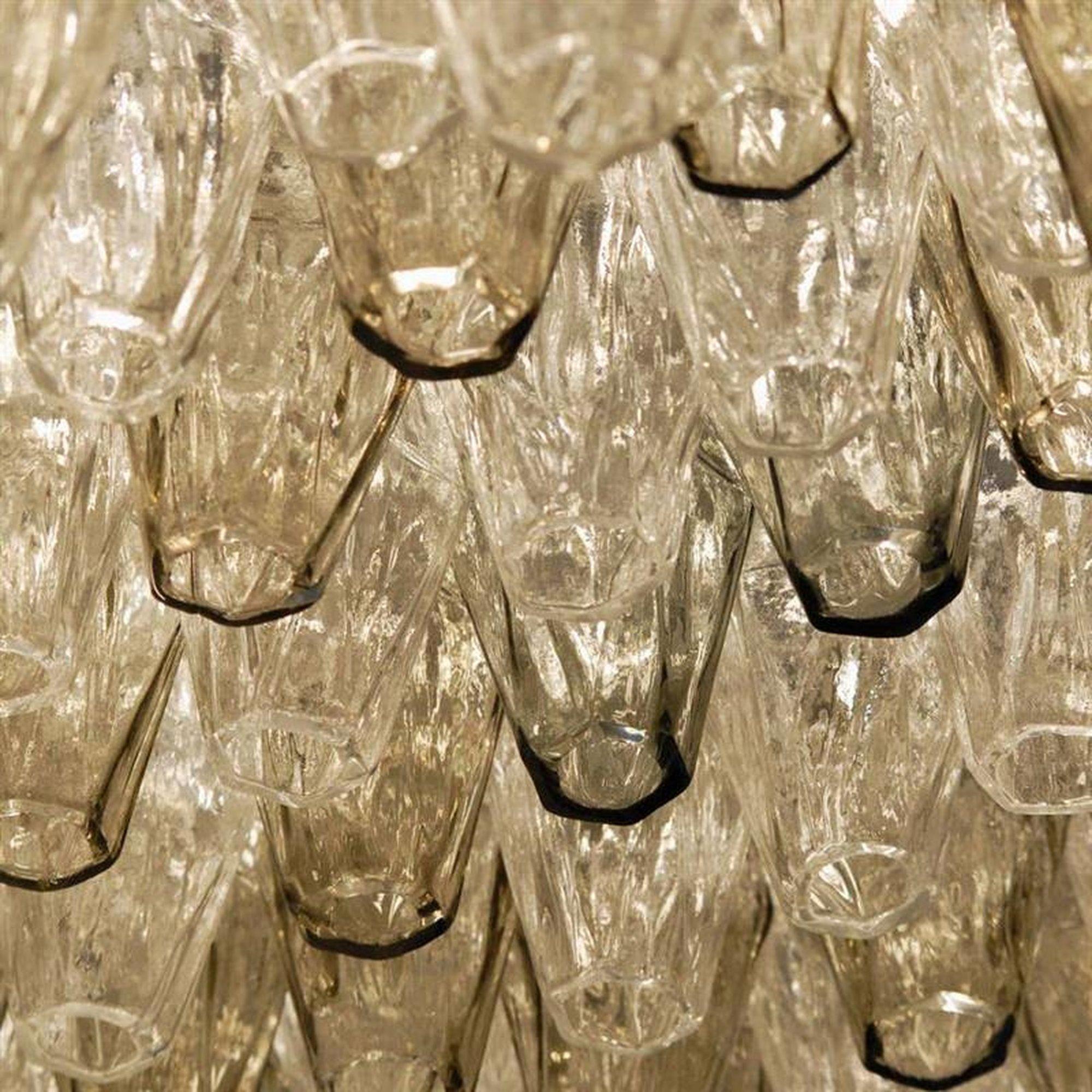 Late 20th Century Large Murano Polyhedral Chandelier