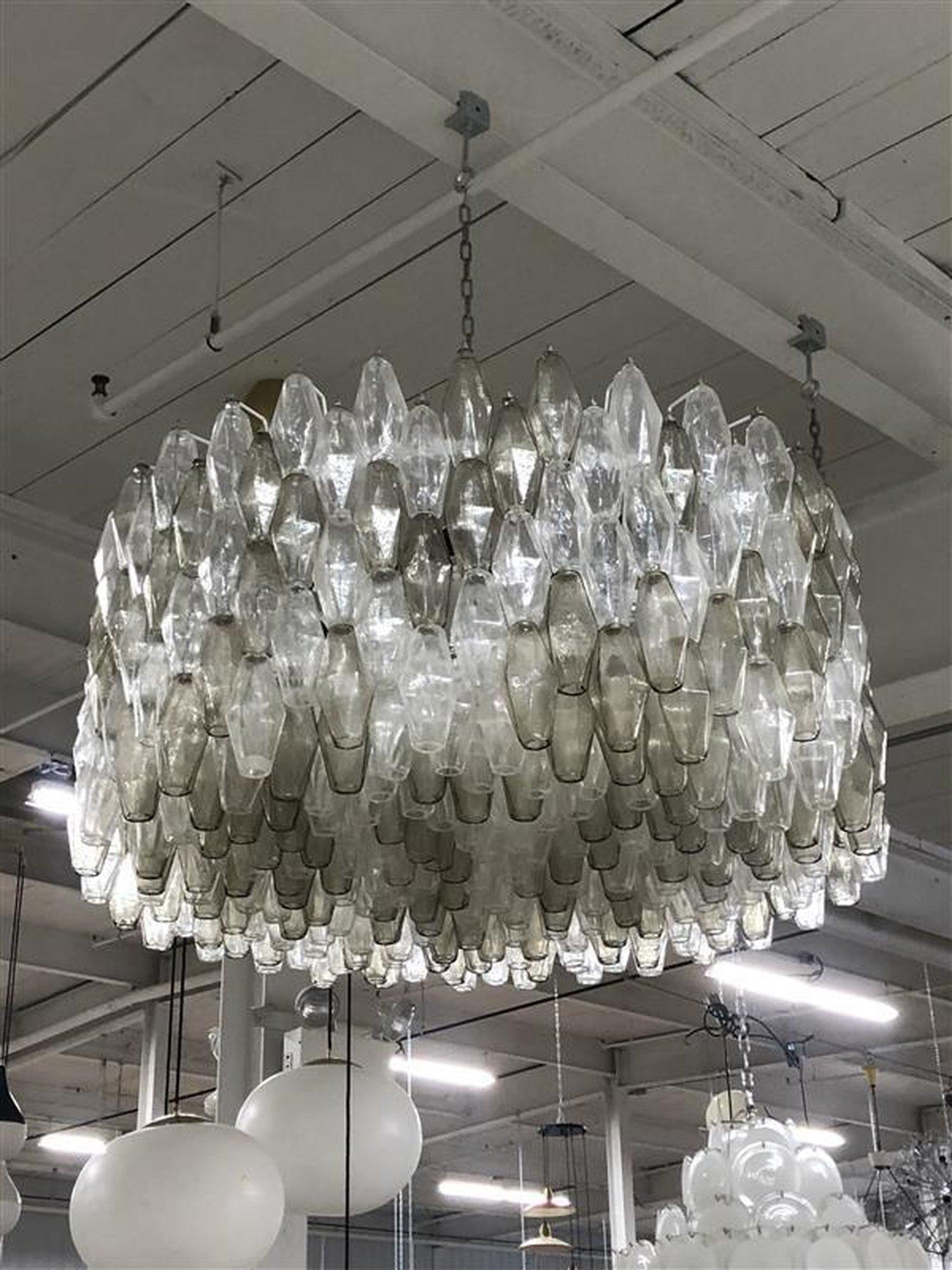 Large Murano Polyhedral Chandelier 1