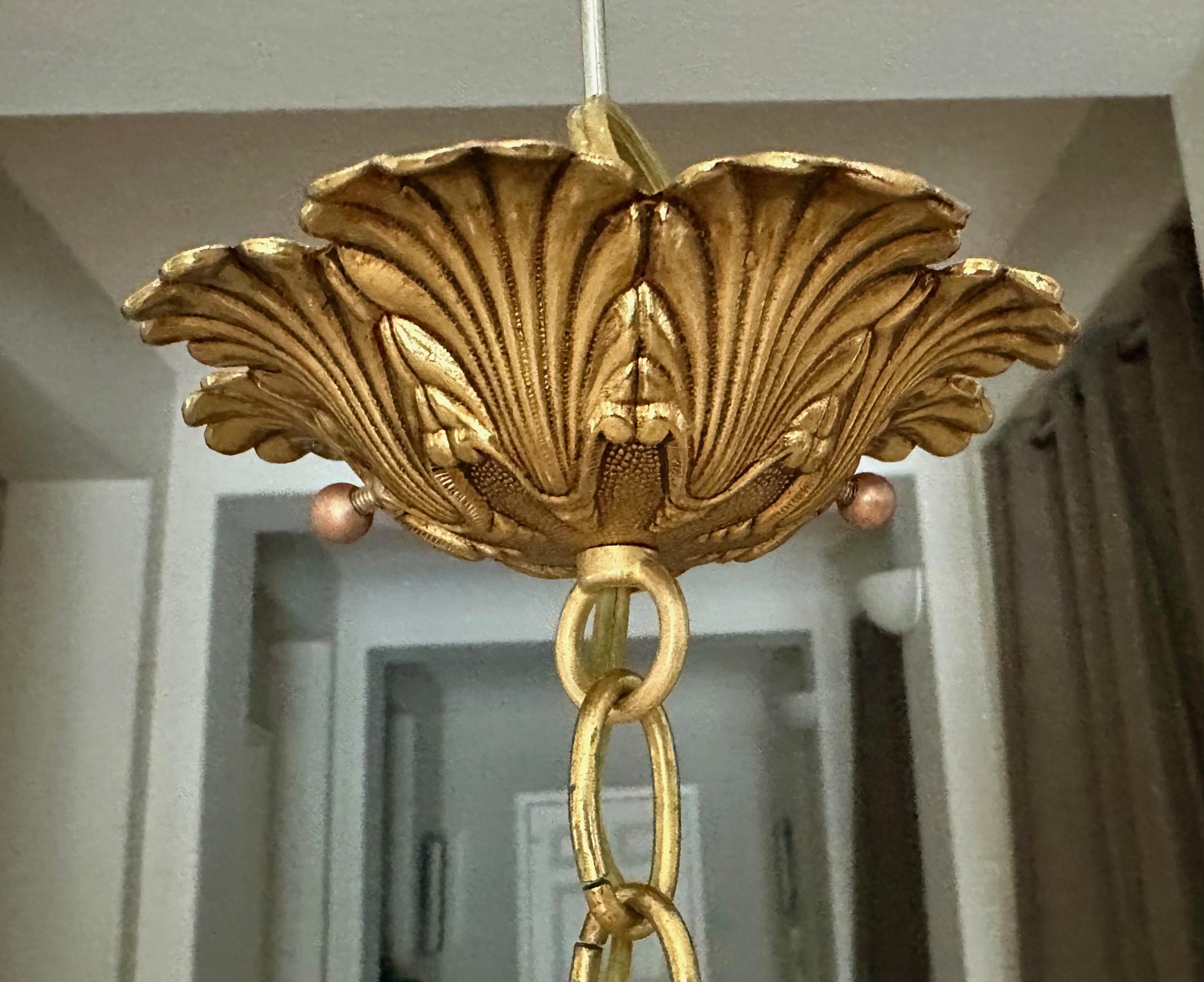 Large Murano Rugiadoso Glass Flush Mount Ceiling Light 11