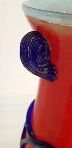 Large Murano Scavo Vase Attributed to Seguso, Italy