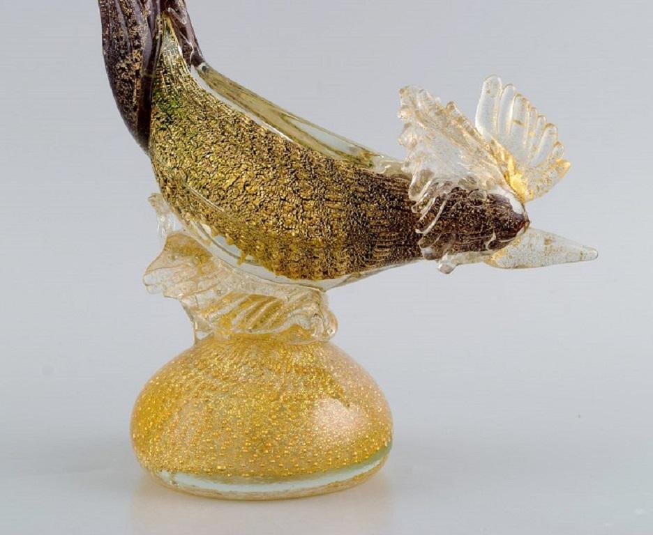 Large Murano Sculpture in Mouth Blown Art Glass, Exotic Bird, 1960s 1