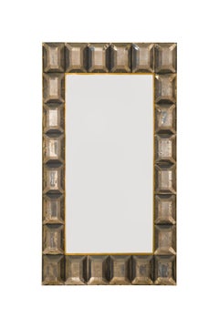 Large Murano Smoked Glass Diamond Pattern, In Stock.