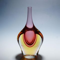Large Murano Sommerso Vase by Vetreria Artistica Oball