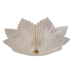 Large Murano Star-Shaped Ceiling Fixture, Contemporary