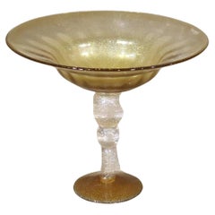 Vintage Large Murano Style Centerpiece Bowl
