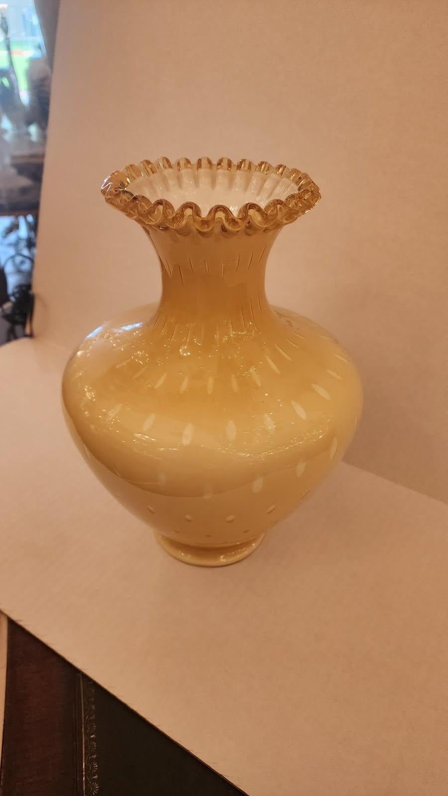 Vetro artistico Vaso grande in vetro di Murano in vendita