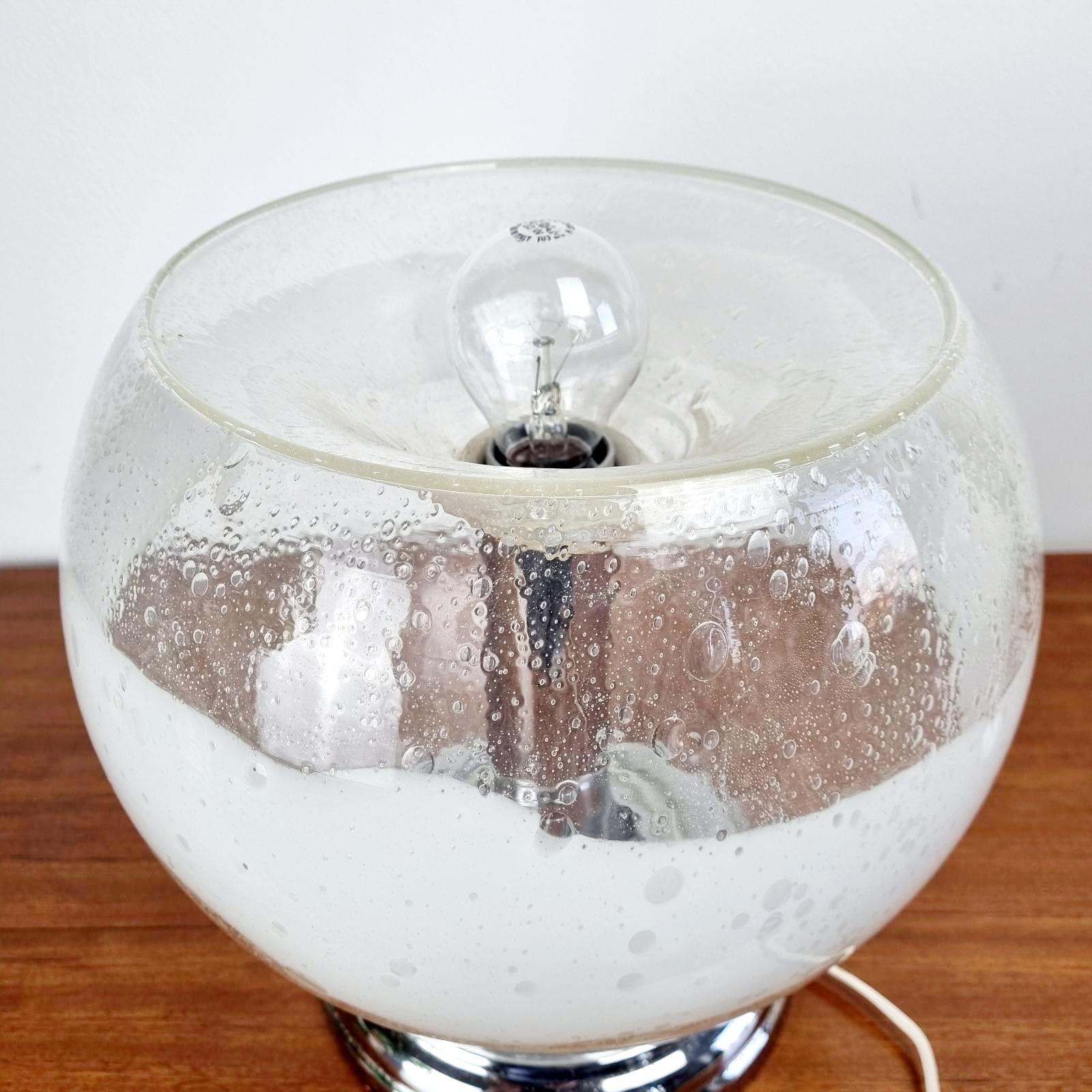 Mid-Century Modern Grande lampe de bureau de Murano par Ettore Fantasia et Gino Poli pour Sothis, Italie, années 60 en vente