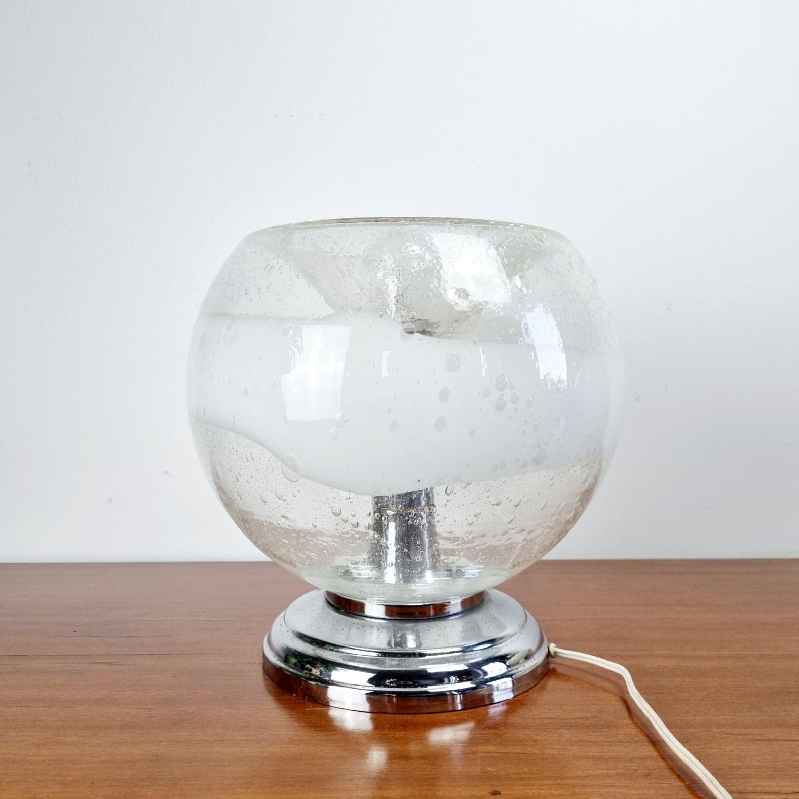 italien Grande lampe de bureau de Murano par Ettore Fantasia et Gino Poli pour Sothis, Italie, années 60 en vente