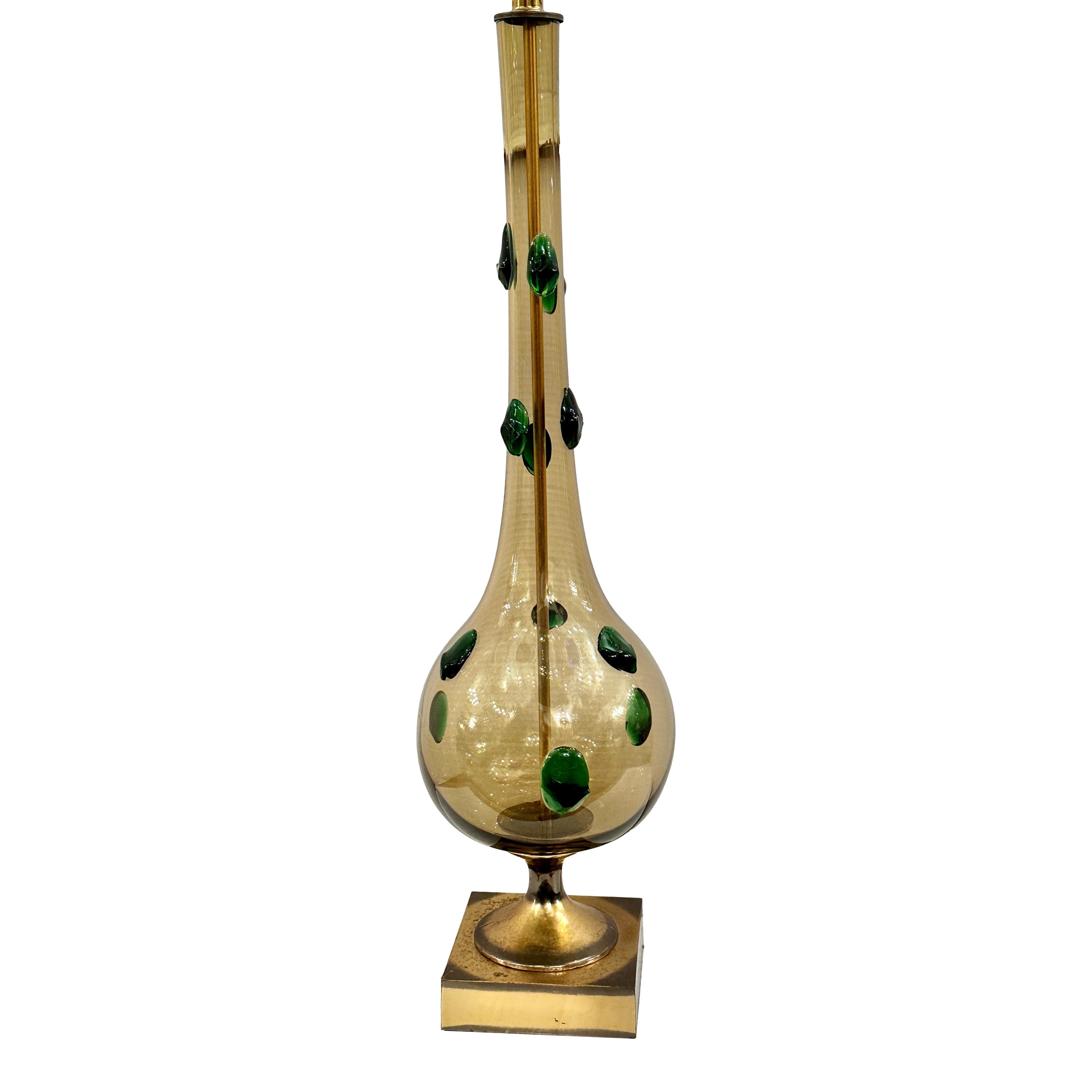 A circa 1960's blown glass Murano lamp.

Measurements:
Height of body: 31