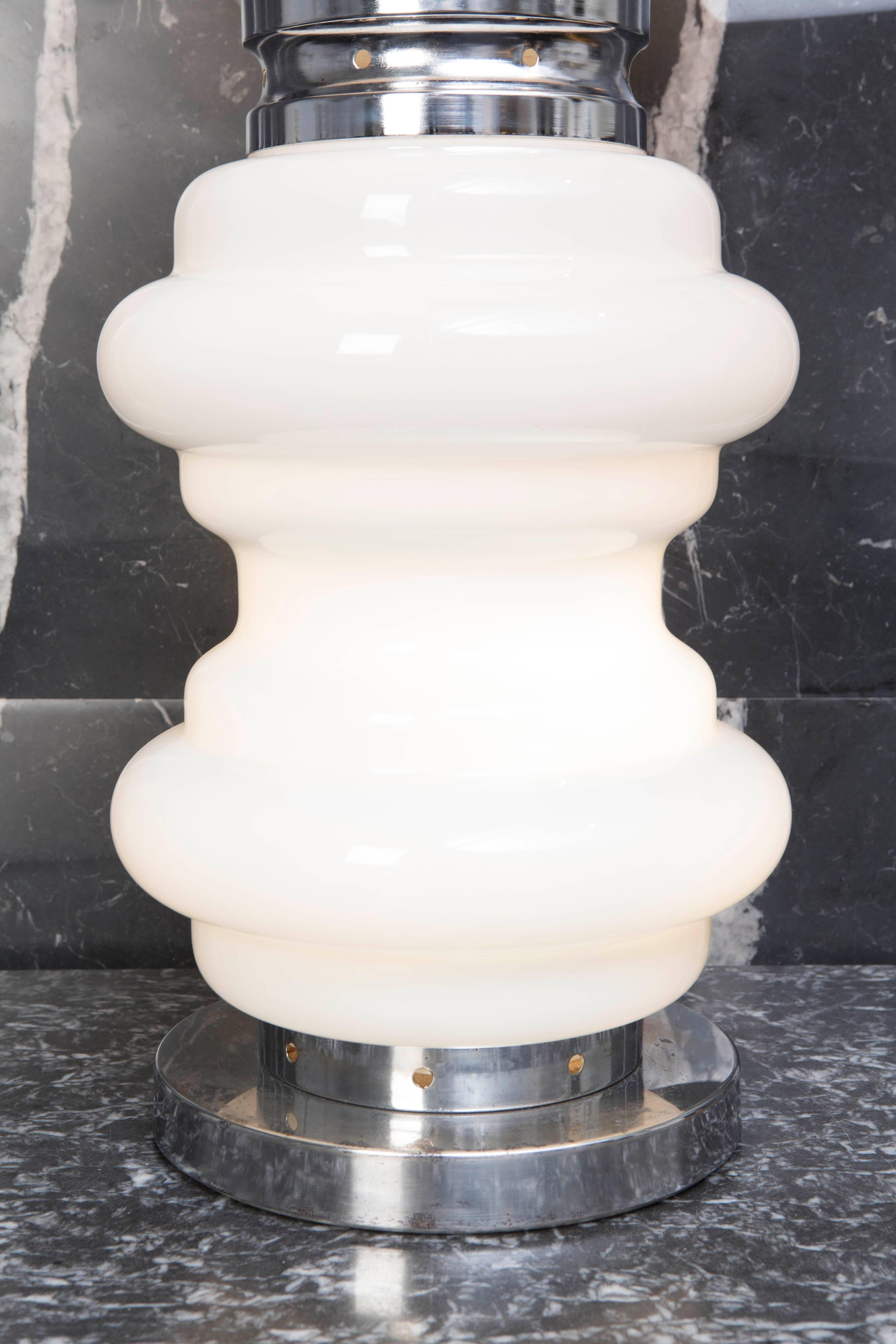 Space Age Large Murano Table Lamp from the 1960s For Sale