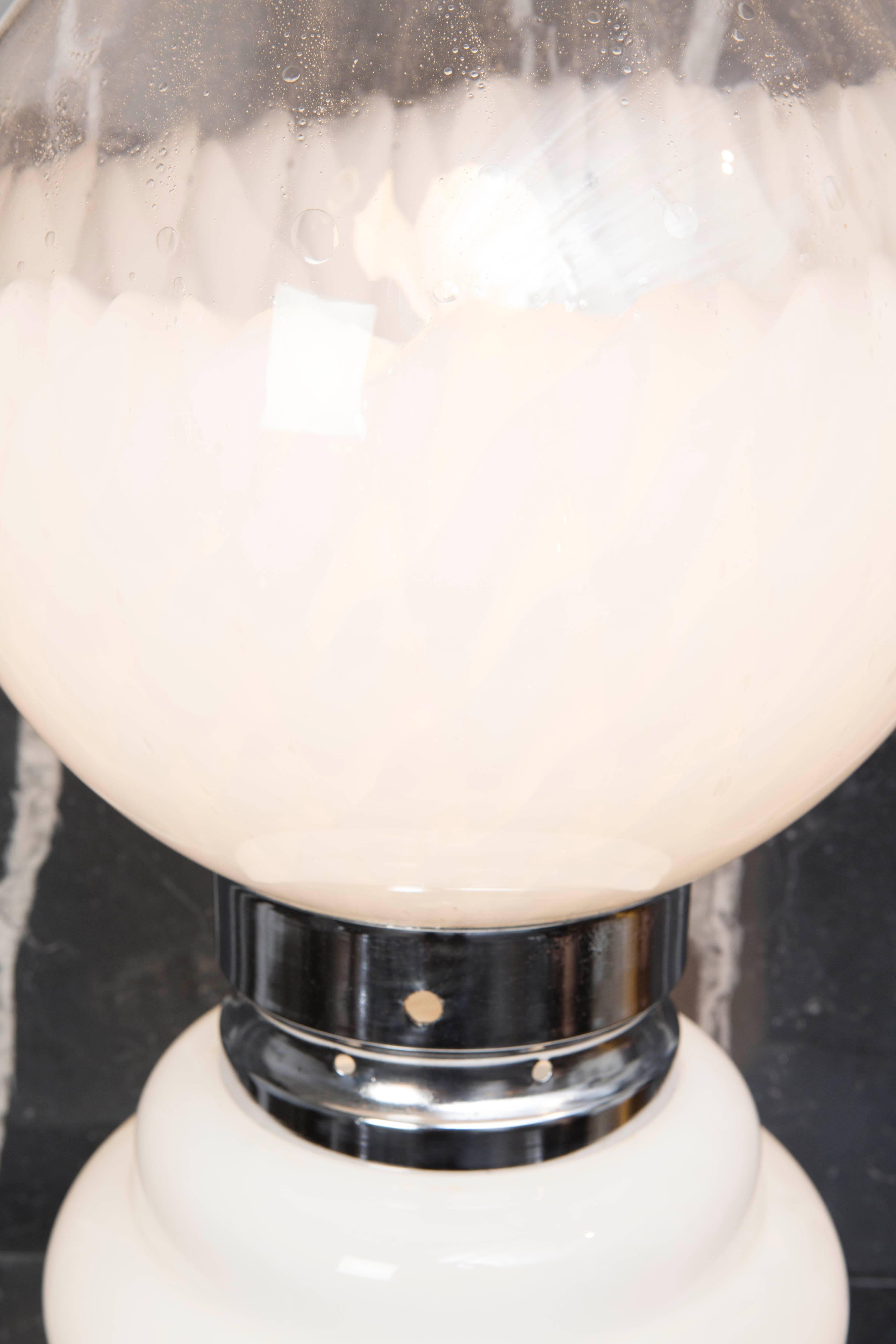 Italian Large Murano Table Lamp from the 1960s For Sale