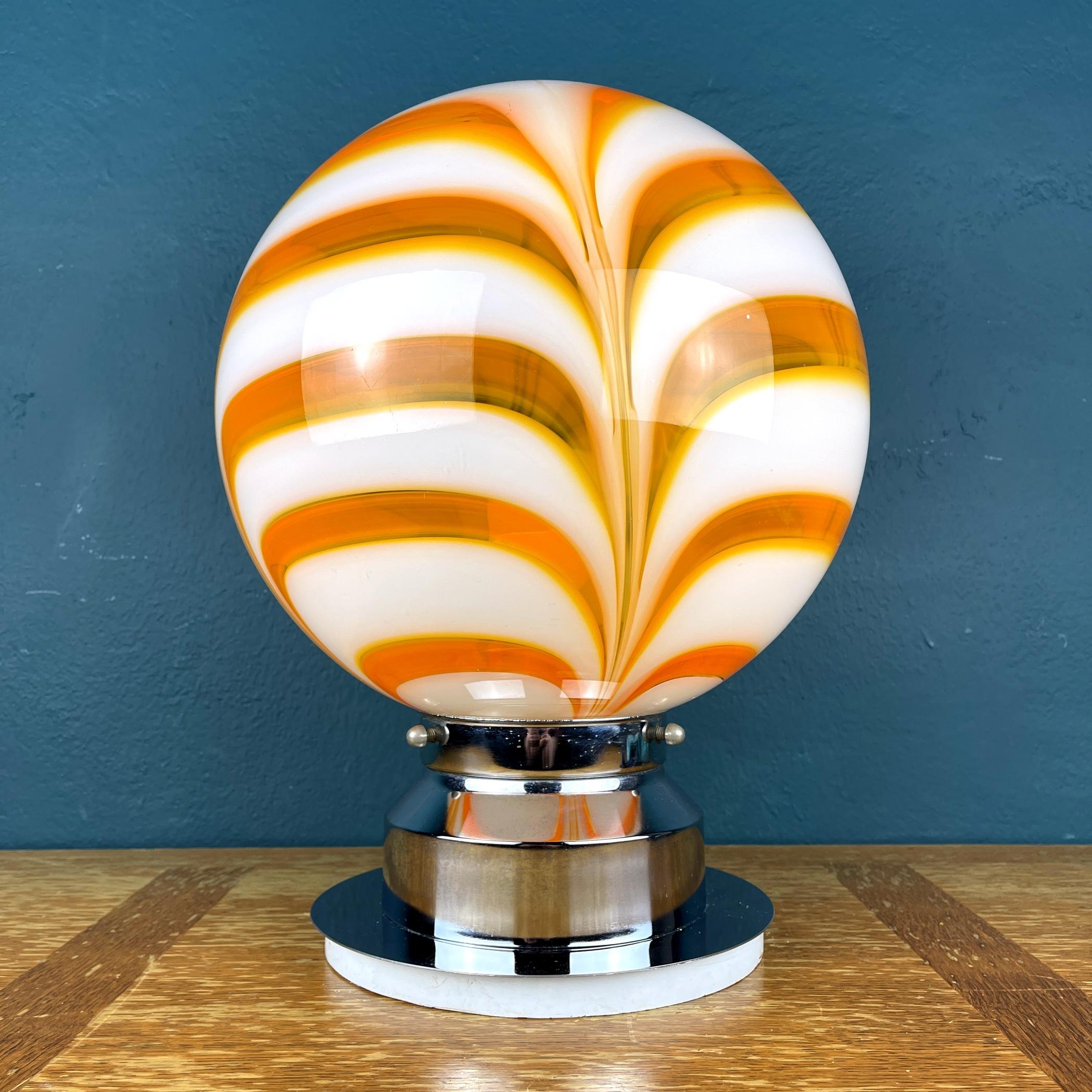 Large Murano Table Lamp Italy 1980s 3