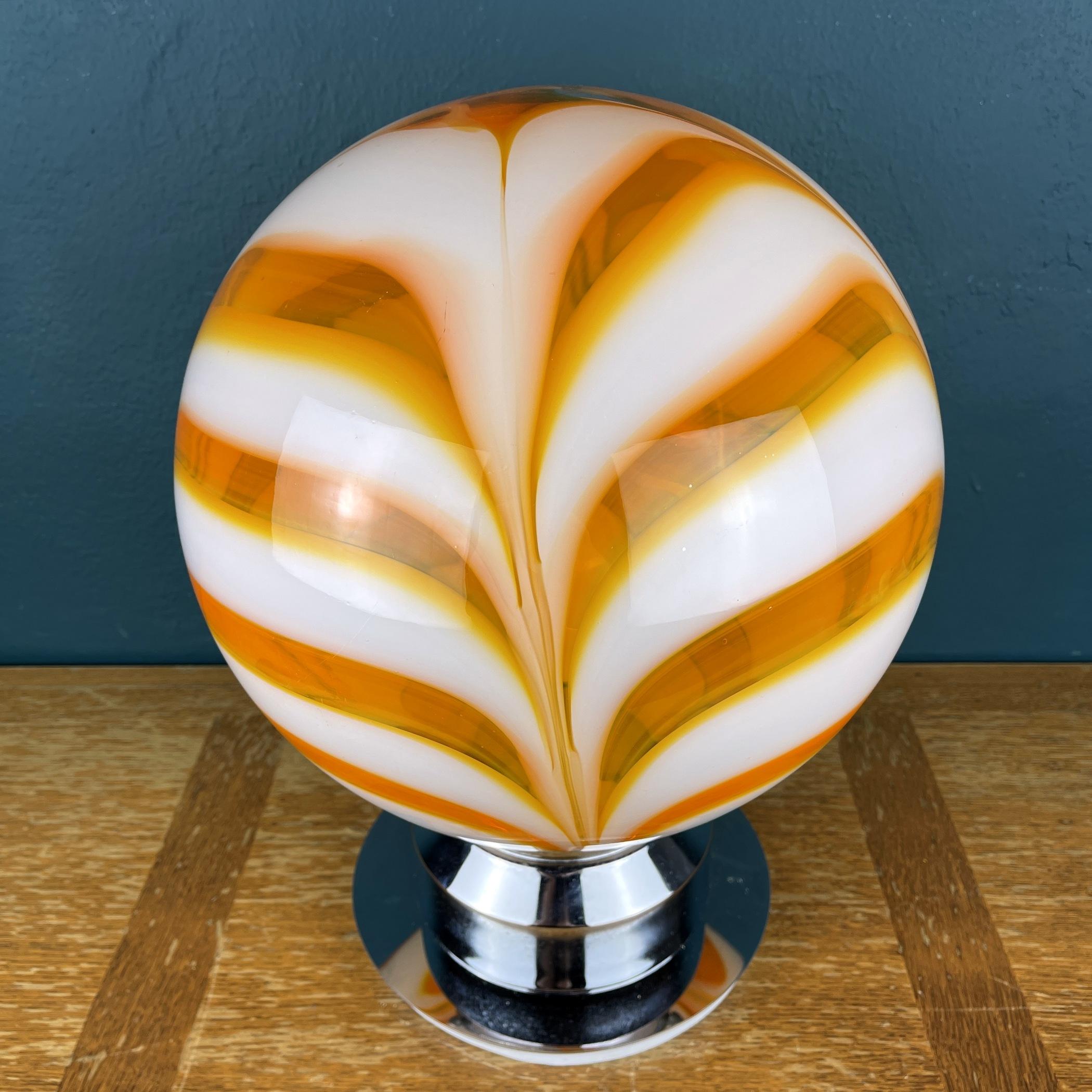 Large Murano Table Lamp Italy 1980s 5