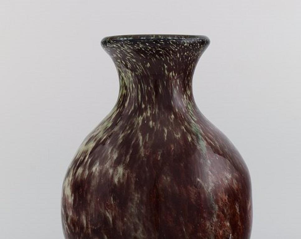 Mid-Century Modern Grand vase de Murano en verre d'art soufflé à la bouche, années 1960 en vente