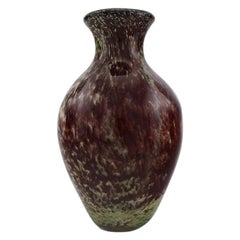 Large Murano Vase in Mouth Blown Art Glass, 1960s