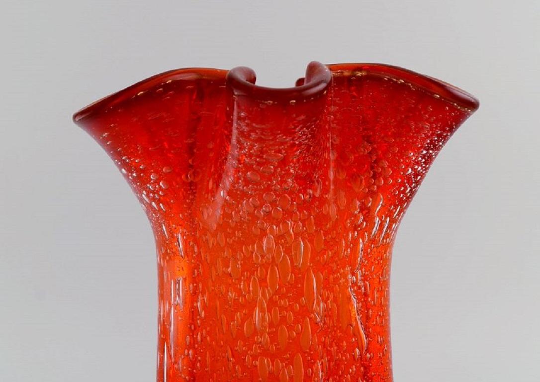 Large Murano Vase in Mouth Blown Art Glass, Italian Design 2