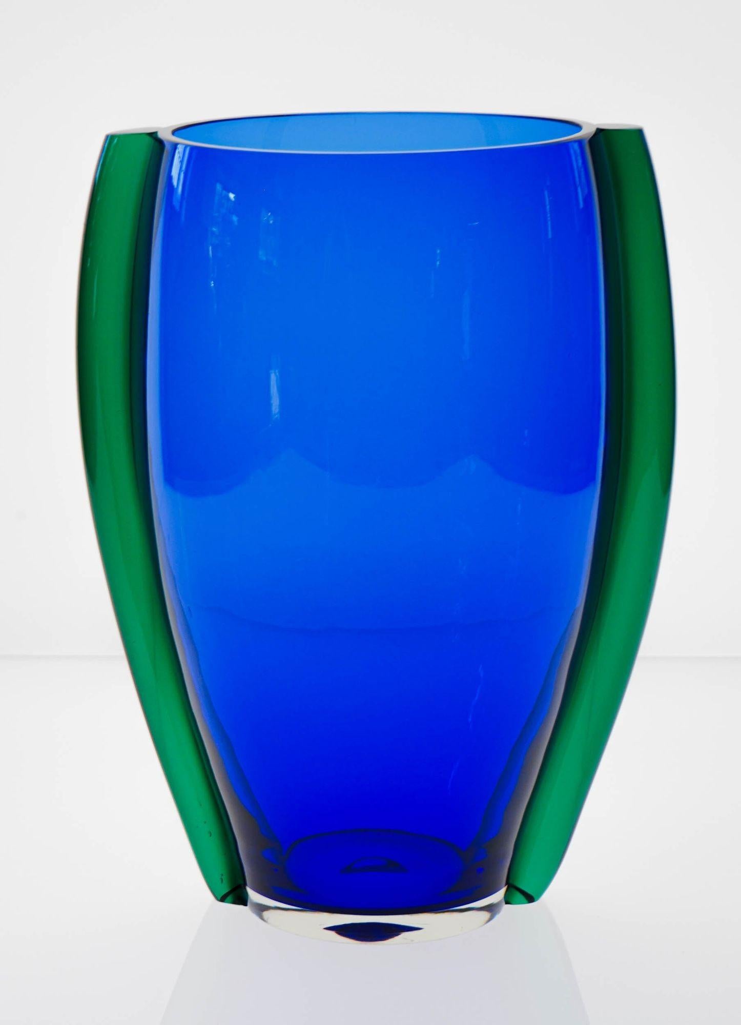 Large Murano Vase or Ice Bucket from LIP Murano design Marcello Furlan For Sale 3