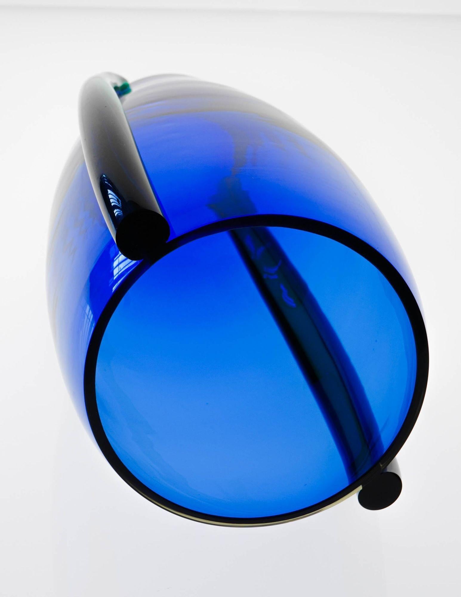 Large Murano Vase or Ice Bucket from LIP Murano design Marcello Furlan For Sale 6