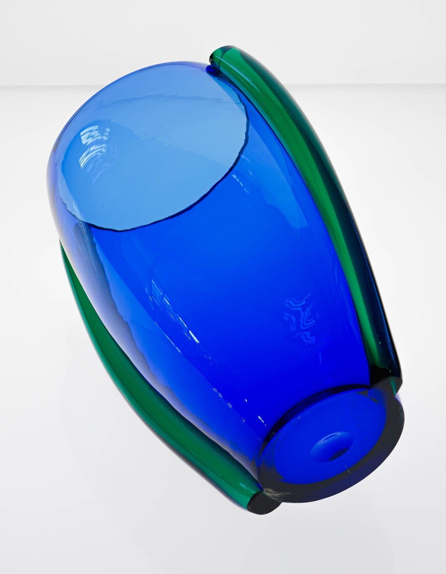 Large Murano Vase or Ice Bucket from LIP Murano design Marcello Furlan For Sale 7
