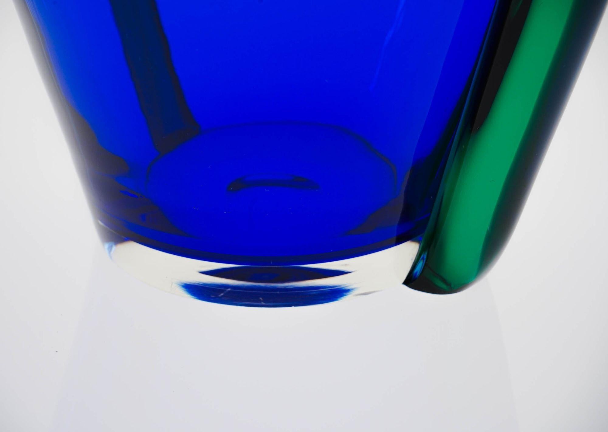 Large Murano Vase or Ice Bucket from LIP Murano design Marcello Furlan For Sale 8