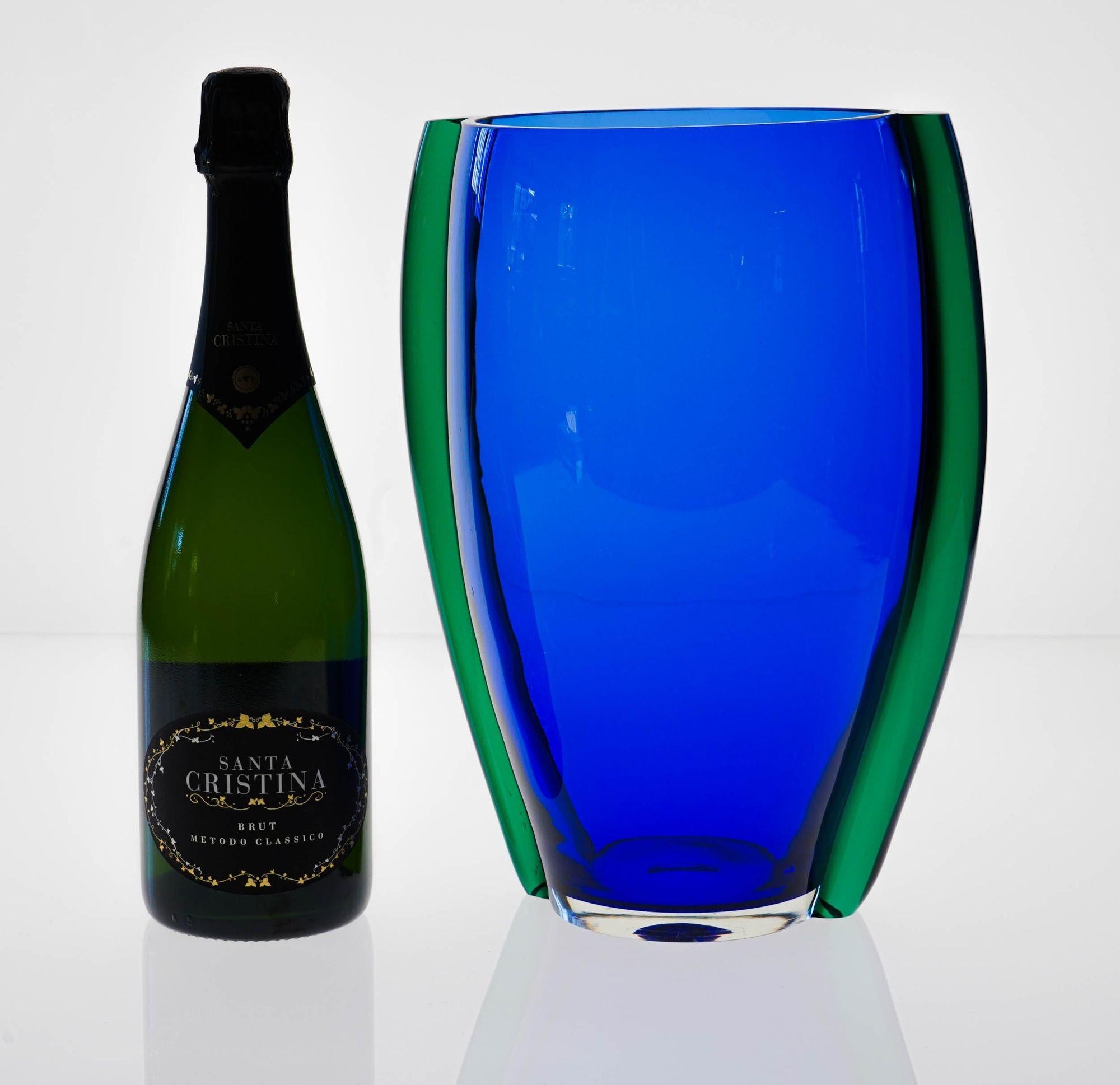 Large Murano Vase or Ice Bucket from LIP Murano design Marcello Furlan For Sale 11