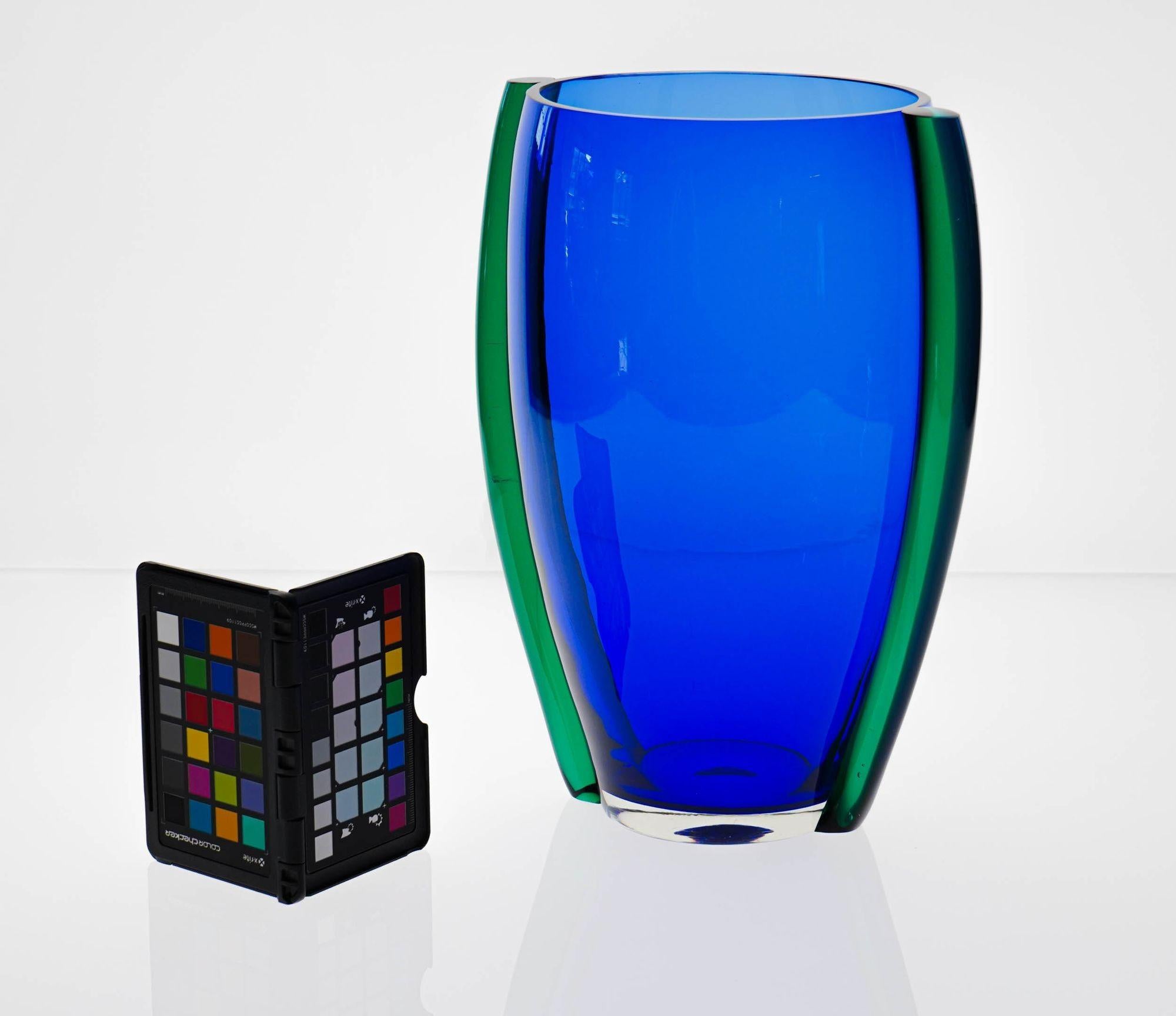 Large Murano Vase or Ice Bucket from LIP Murano design Marcello Furlan For Sale 13