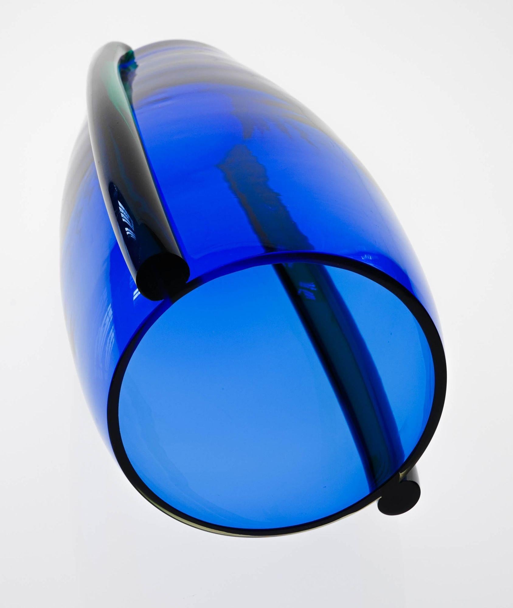Italian Large Murano Vase or Ice Bucket from LIP Murano design Marcello Furlan For Sale