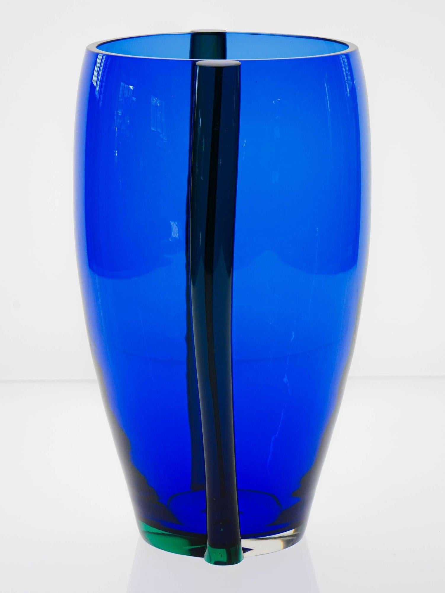 Glass Large Murano Vase or Ice Bucket from LIP Murano design Marcello Furlan For Sale
