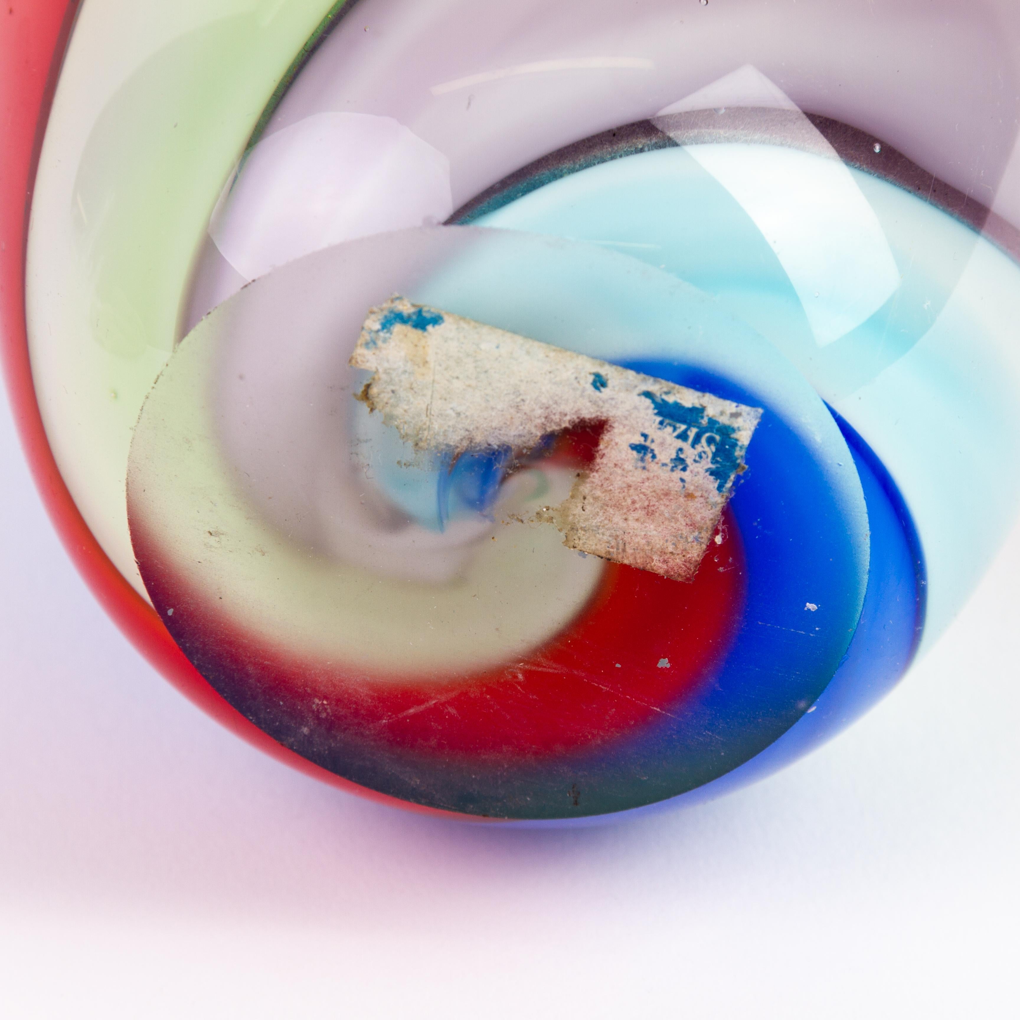Vaso grande di Murano in vetro veneziano di design italiano in vendita 1