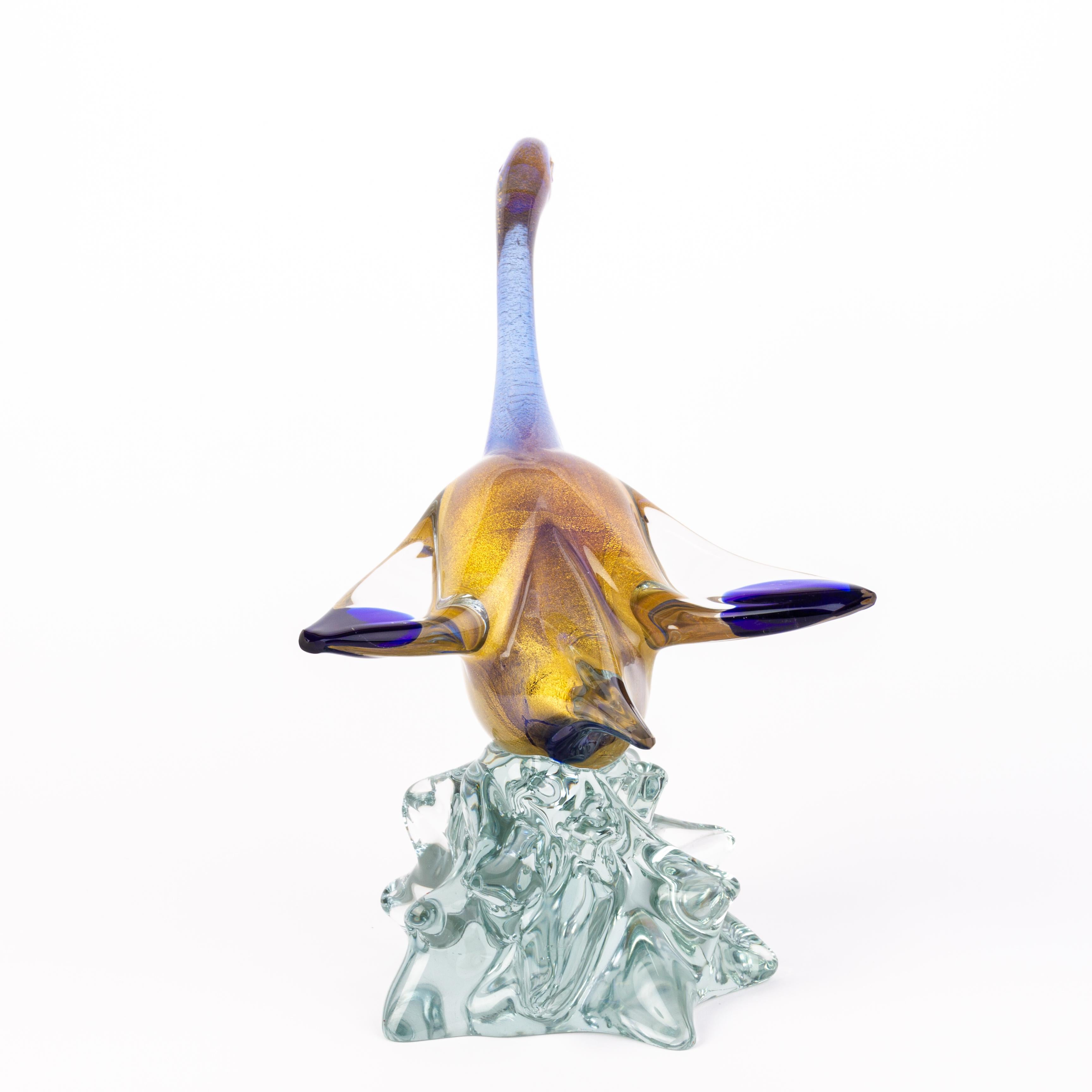 Große Murano venezianische Glas-Skulptur Ente (20. Jahrhundert) im Angebot