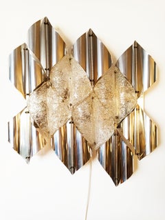 Large Murano Wall Light Sculpture, Italy, 1970s