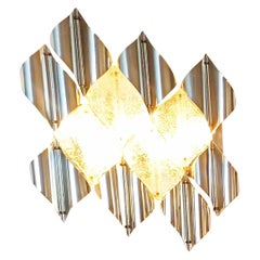 Large Murano Wall Light Sculpture, Italy, 1970s