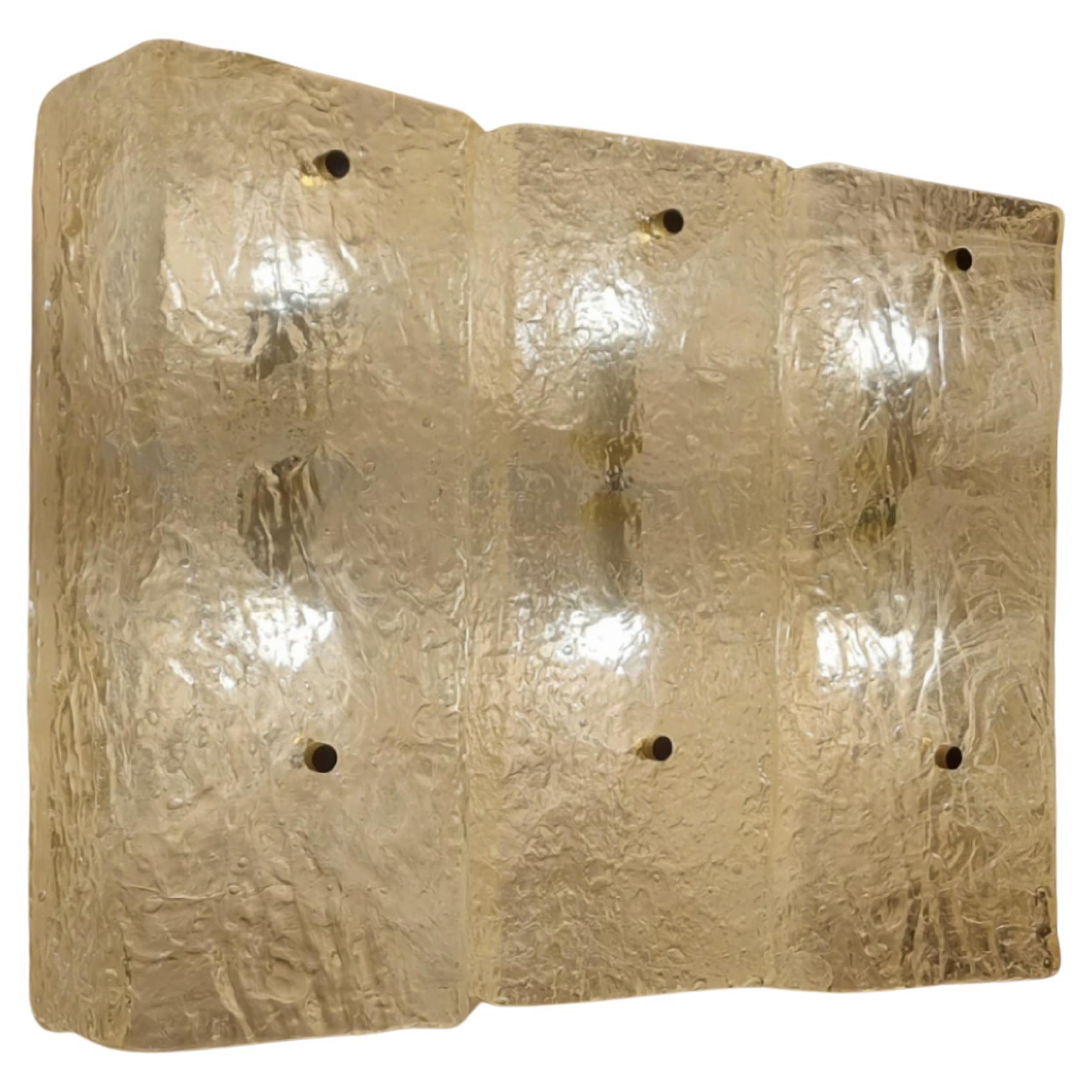Large Murano wall sconce produced by Barovier & Toso Italy 1960s