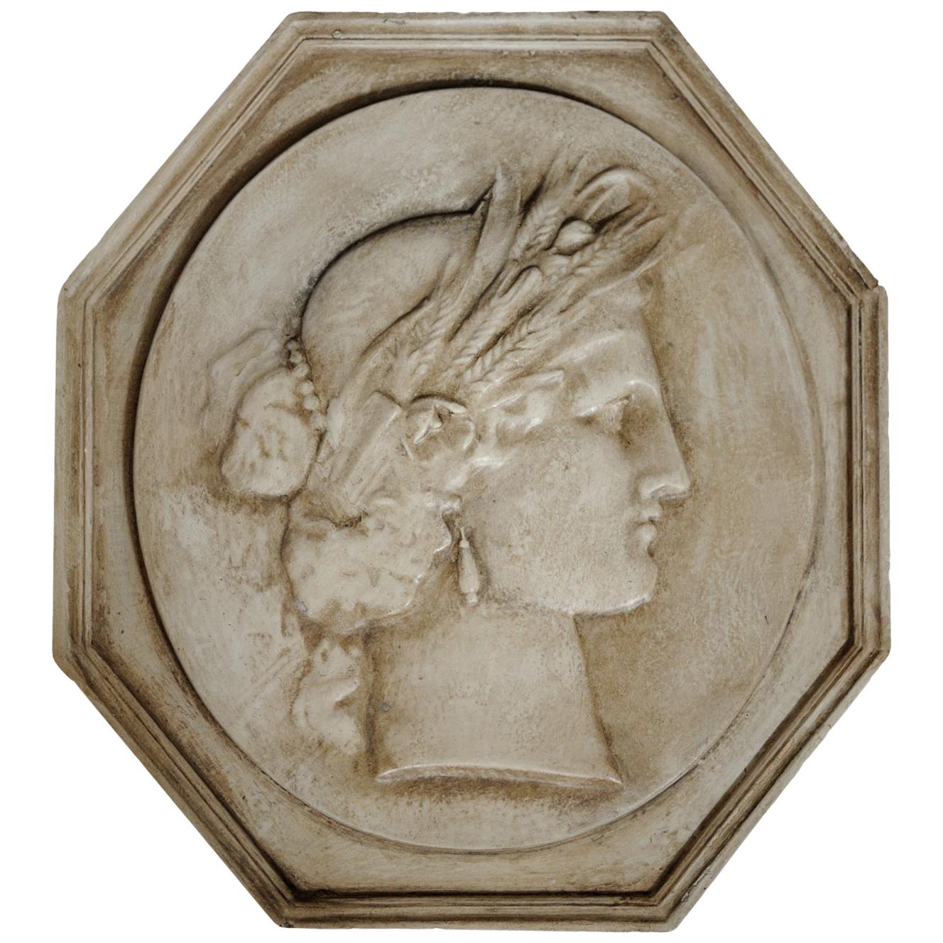 Large Museum Copy of a Classical Greco/Roman Plaque, circa 1880 For Sale