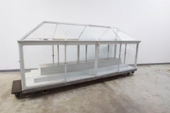 Large Museum of Natural History Showcase Cabinet in Glass & Metal, France, 1890s