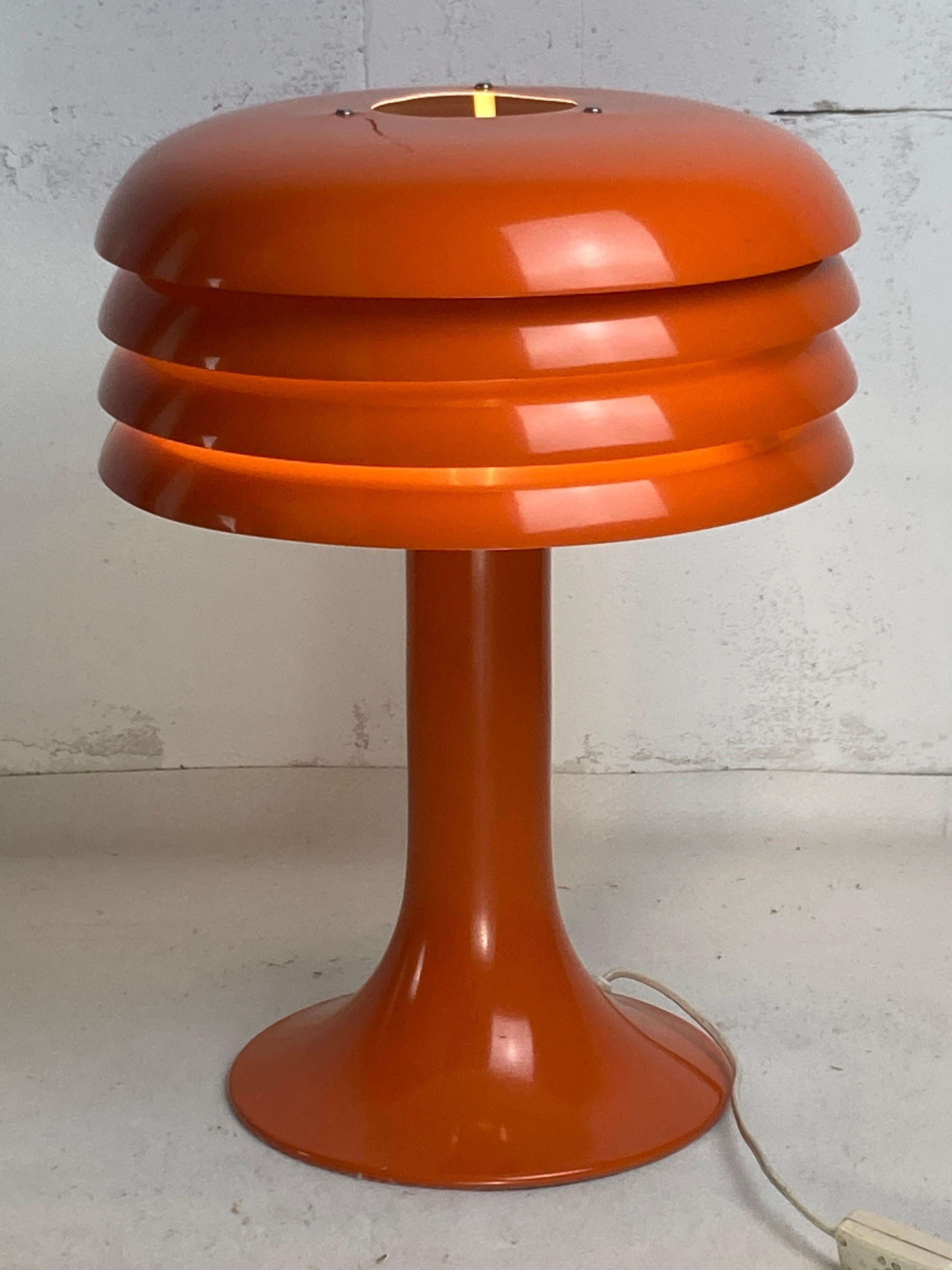 Grande lampe de table champignon de Hans Agne Jakobsson modèle BN26, Suède, années 1960 en vente 4