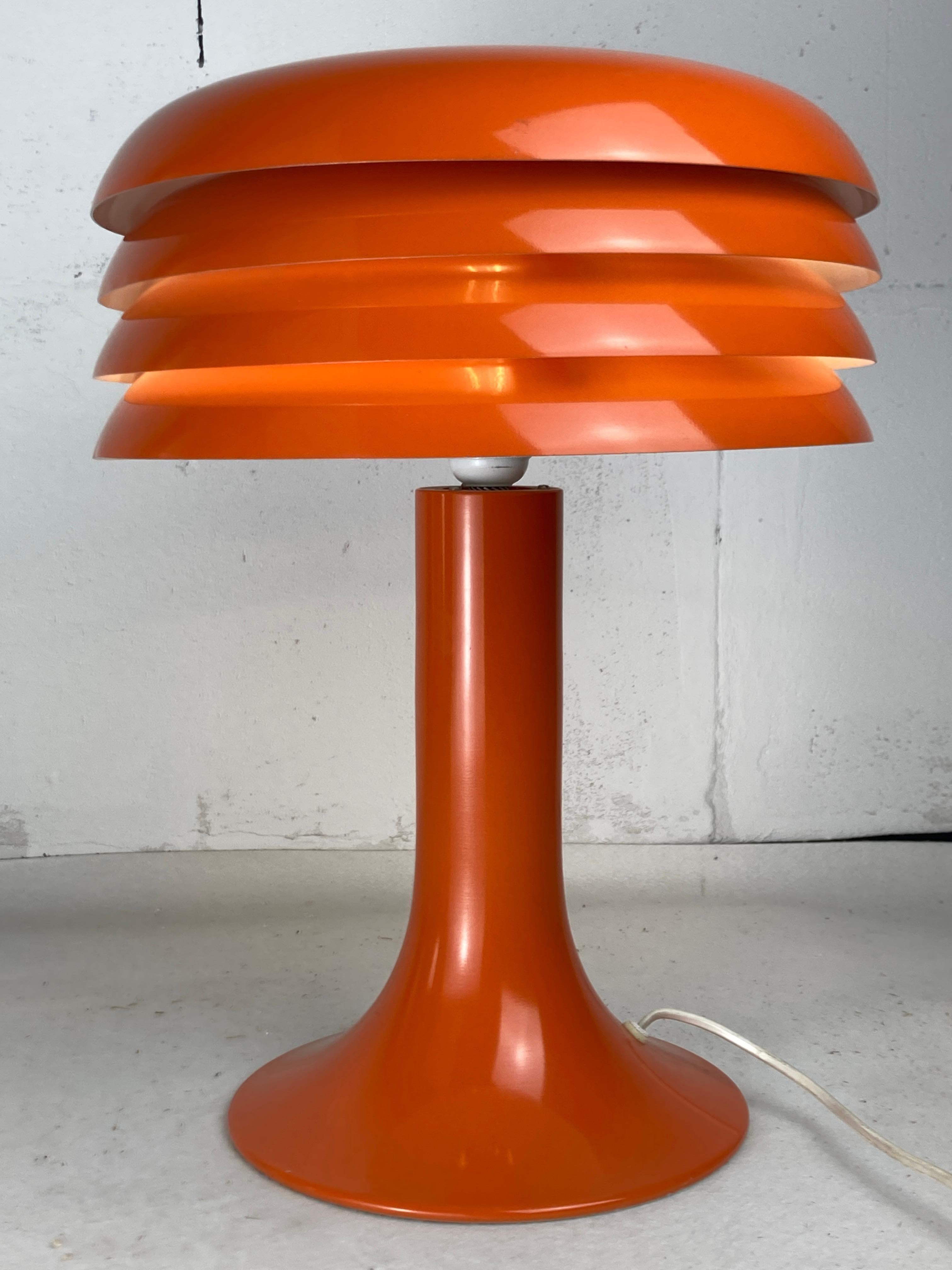 Grande lampe de table champignon de Hans Agne Jakobsson modèle BN26, Suède, années 1960 en vente 7