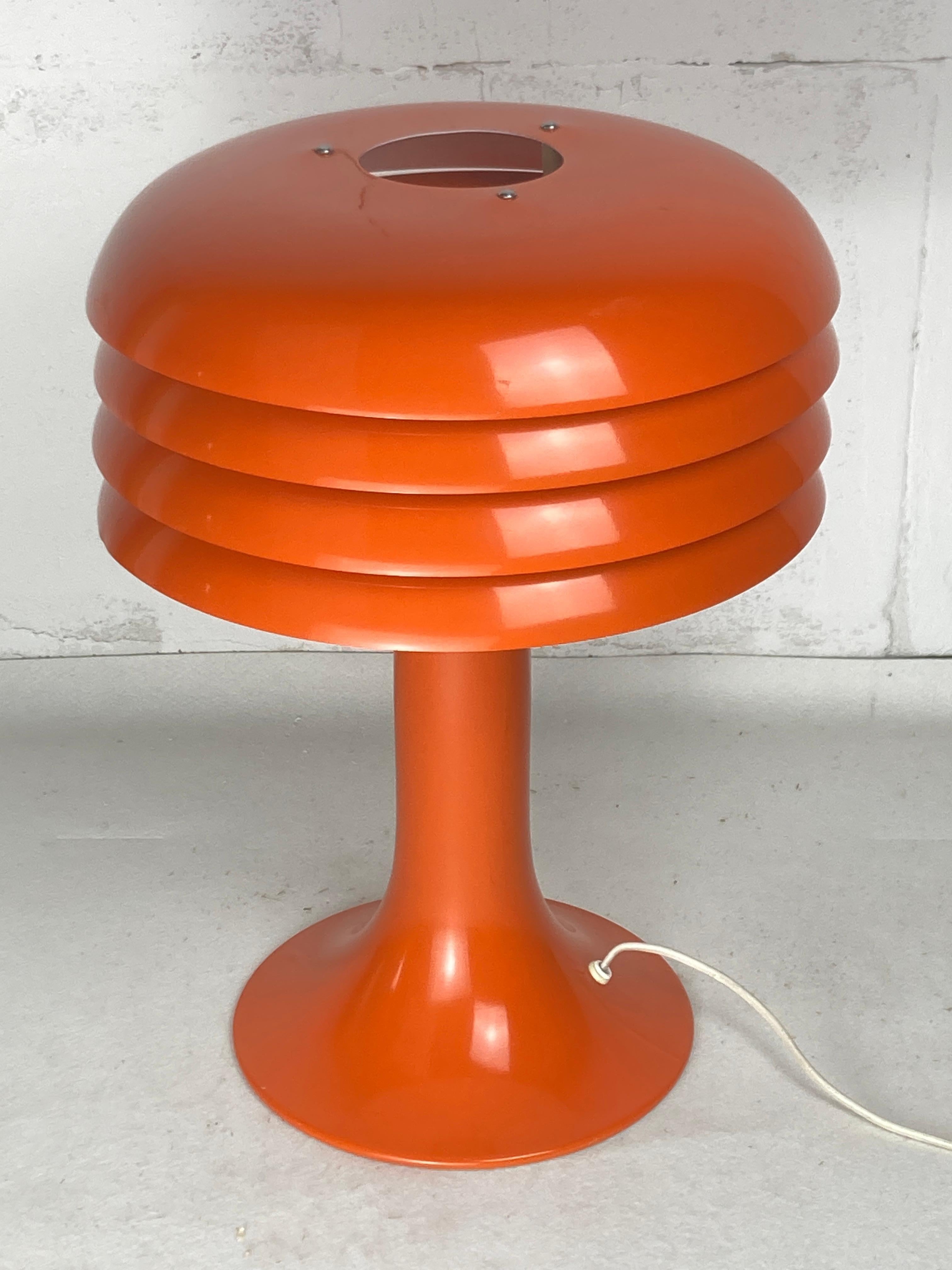 Scandinave moderne Grande lampe de table champignon de Hans Agne Jakobsson modèle BN26, Suède, années 1960 en vente