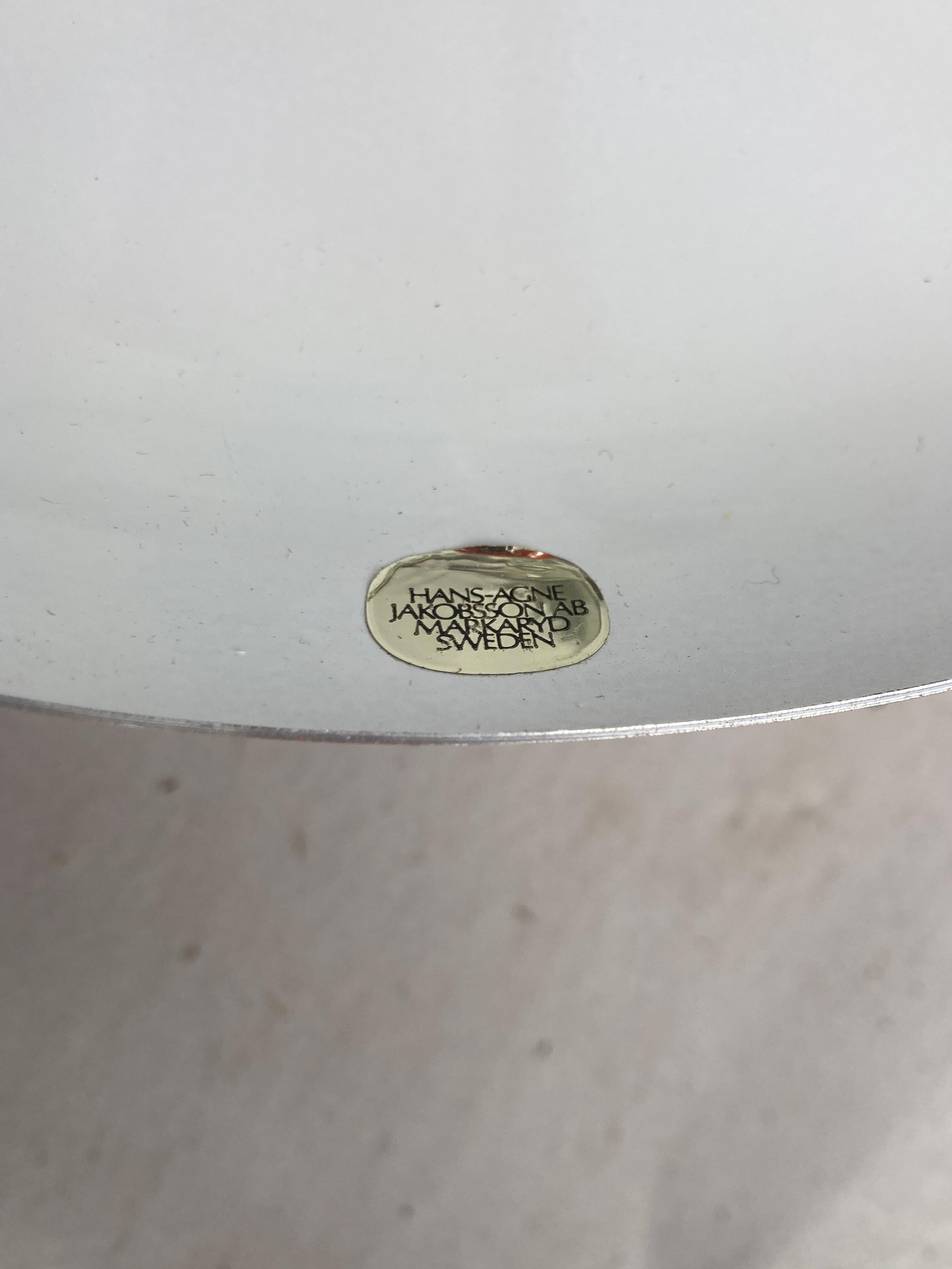 Grande lampe de table champignon de Hans Agne Jakobsson modèle BN26, Suède, années 1960 en vente 1